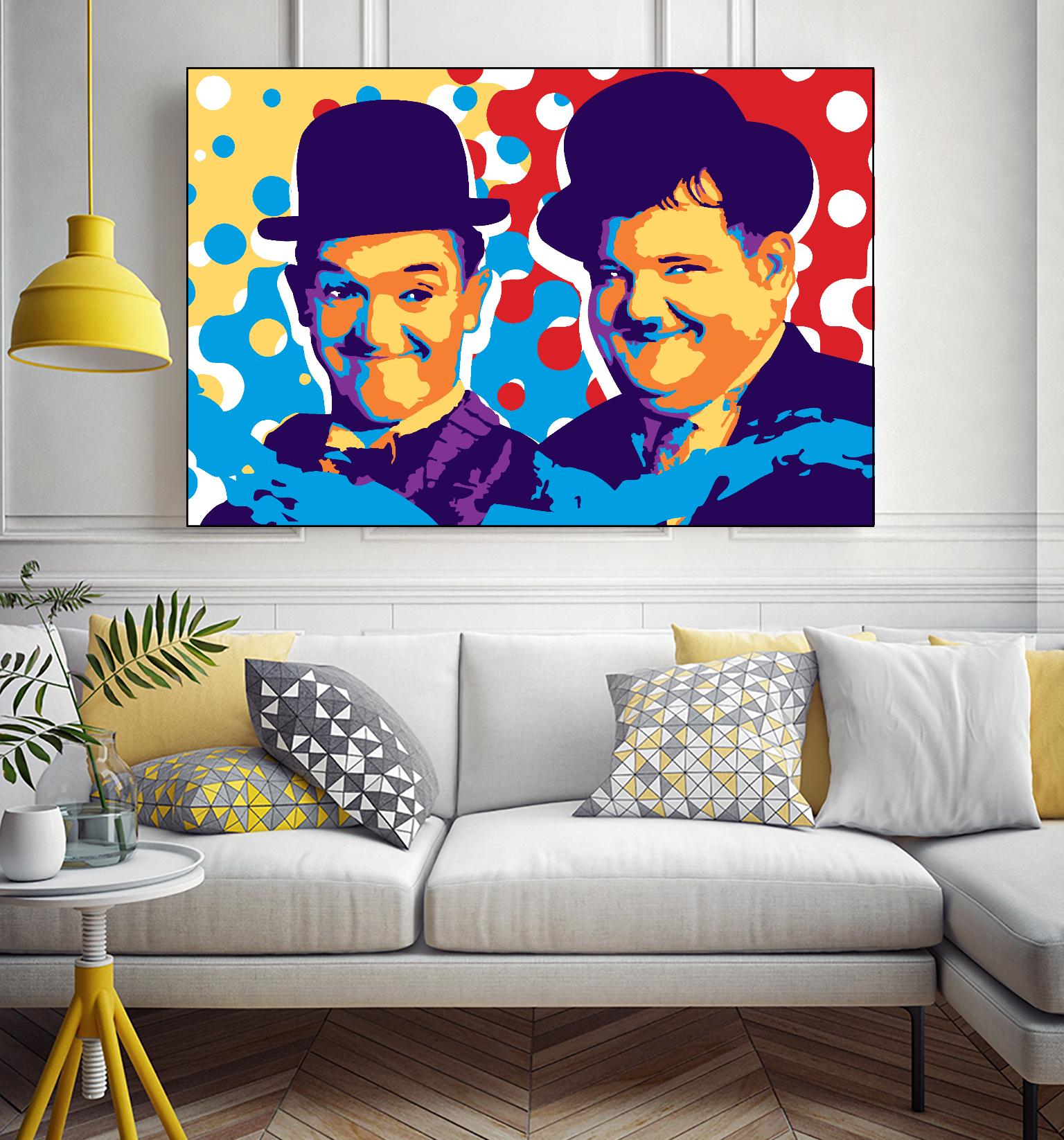 L&H by Ray Lengelé on GIANT ART - blue street art movies