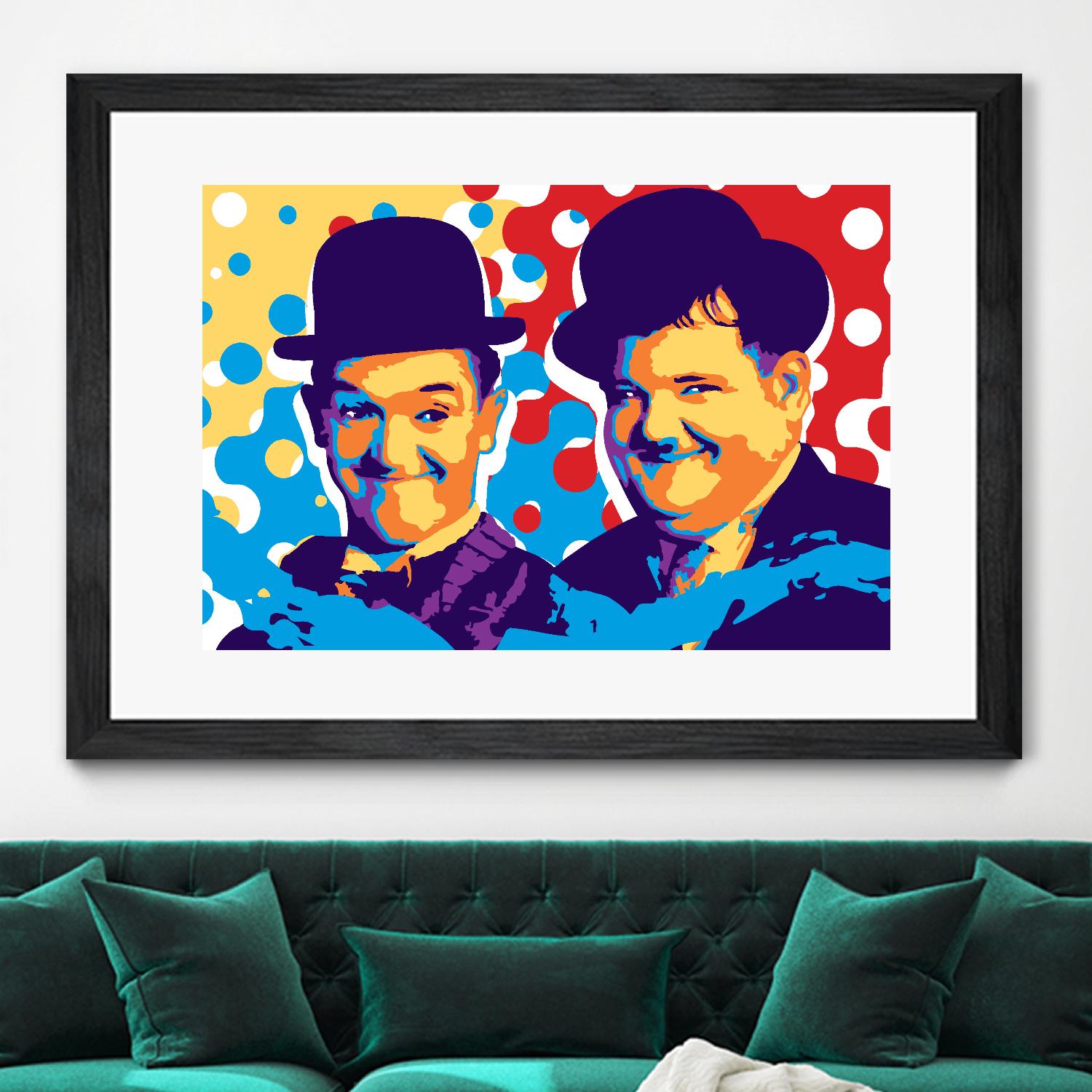 L&H by Ray Lengelé on GIANT ART - blue street art movies