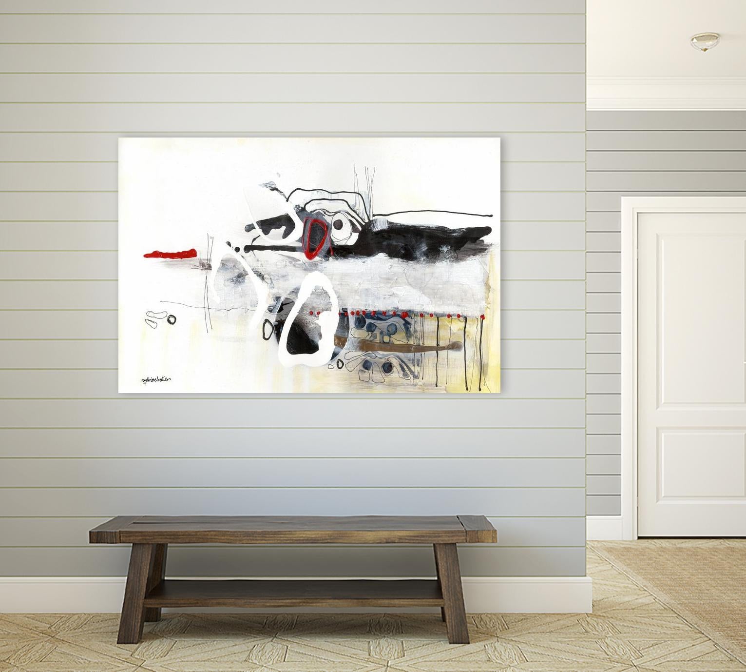 Çapeut nous échapper by Sylvie Cloutier on GIANT ART - black men and women