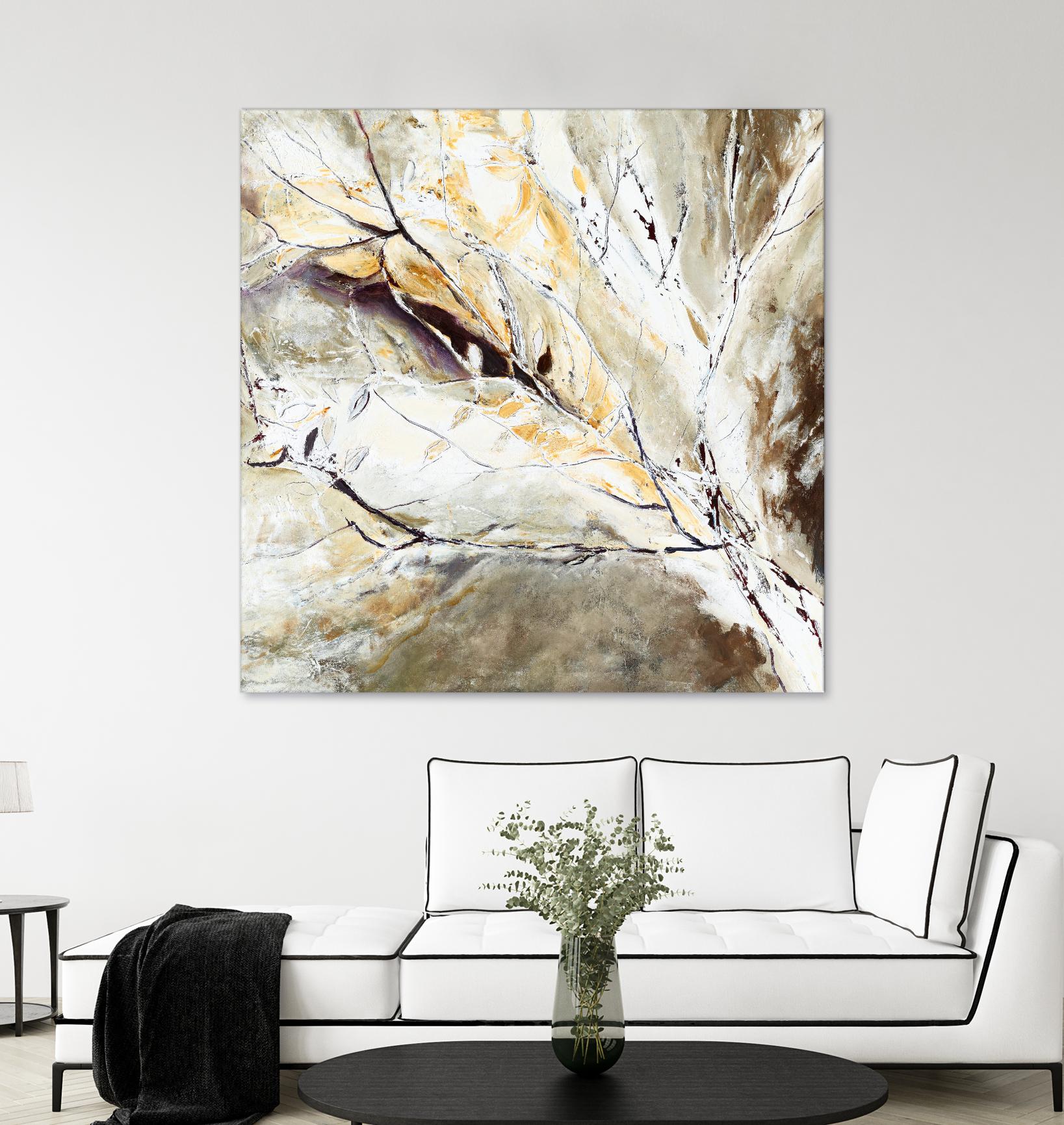 Brocart by Kathleen Cloutier on GIANT ART - white abstract
