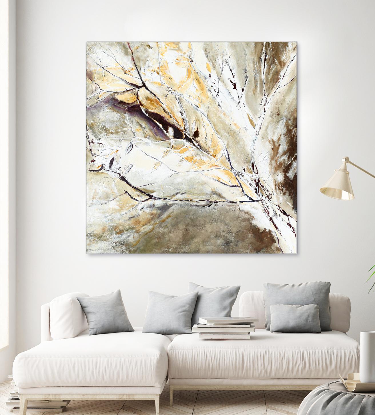 Brocart by Kathleen Cloutier on GIANT ART - white abstract