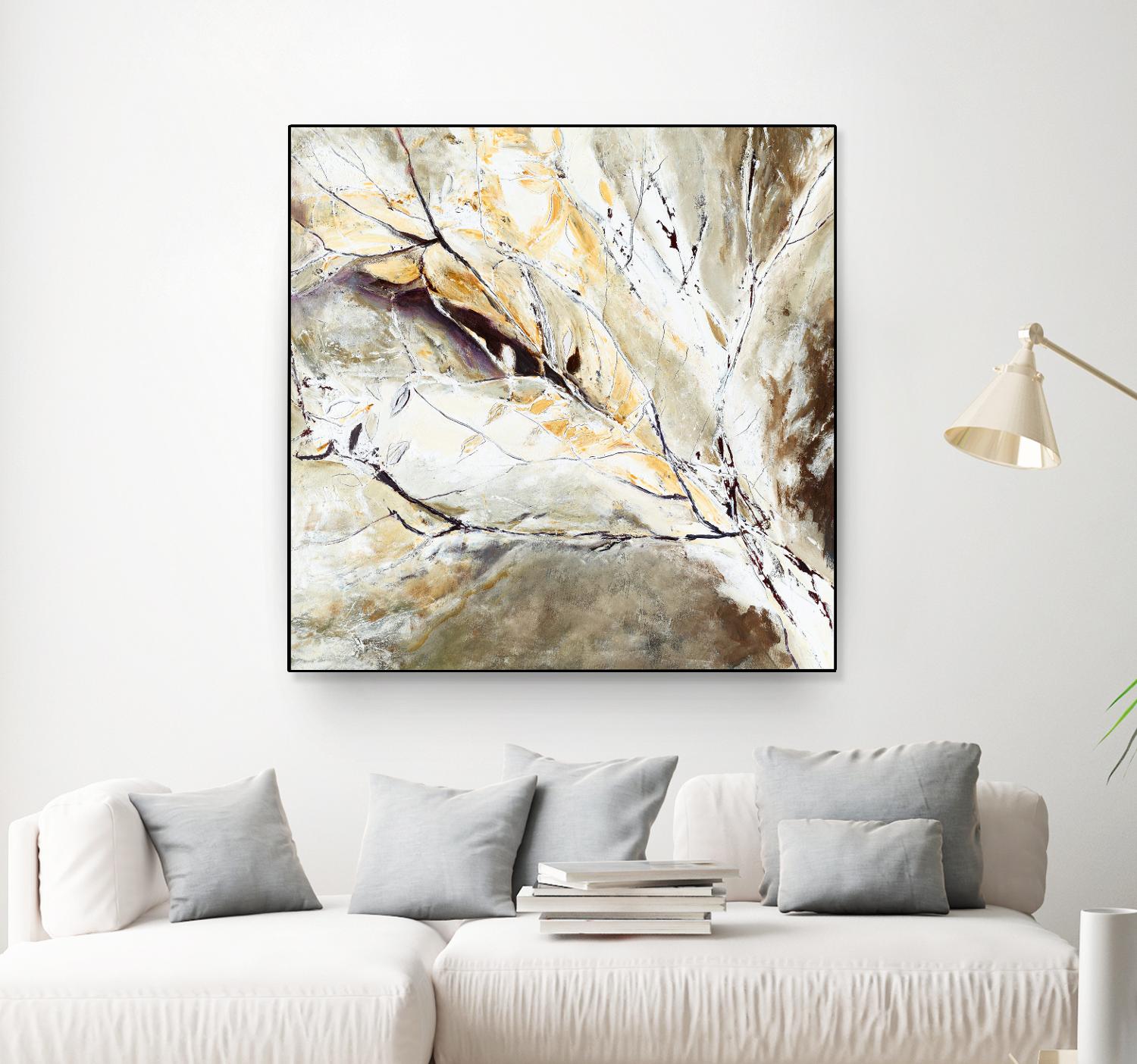 Brocart by Kathleen Cloutier on GIANT ART - white abstract
