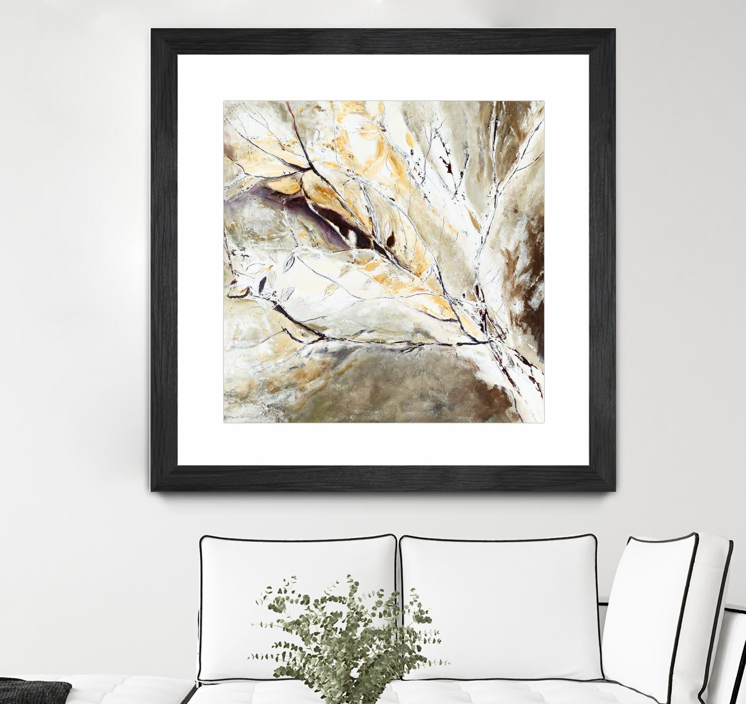 Brocart by Kathleen Cloutier on GIANT ART - white abstract