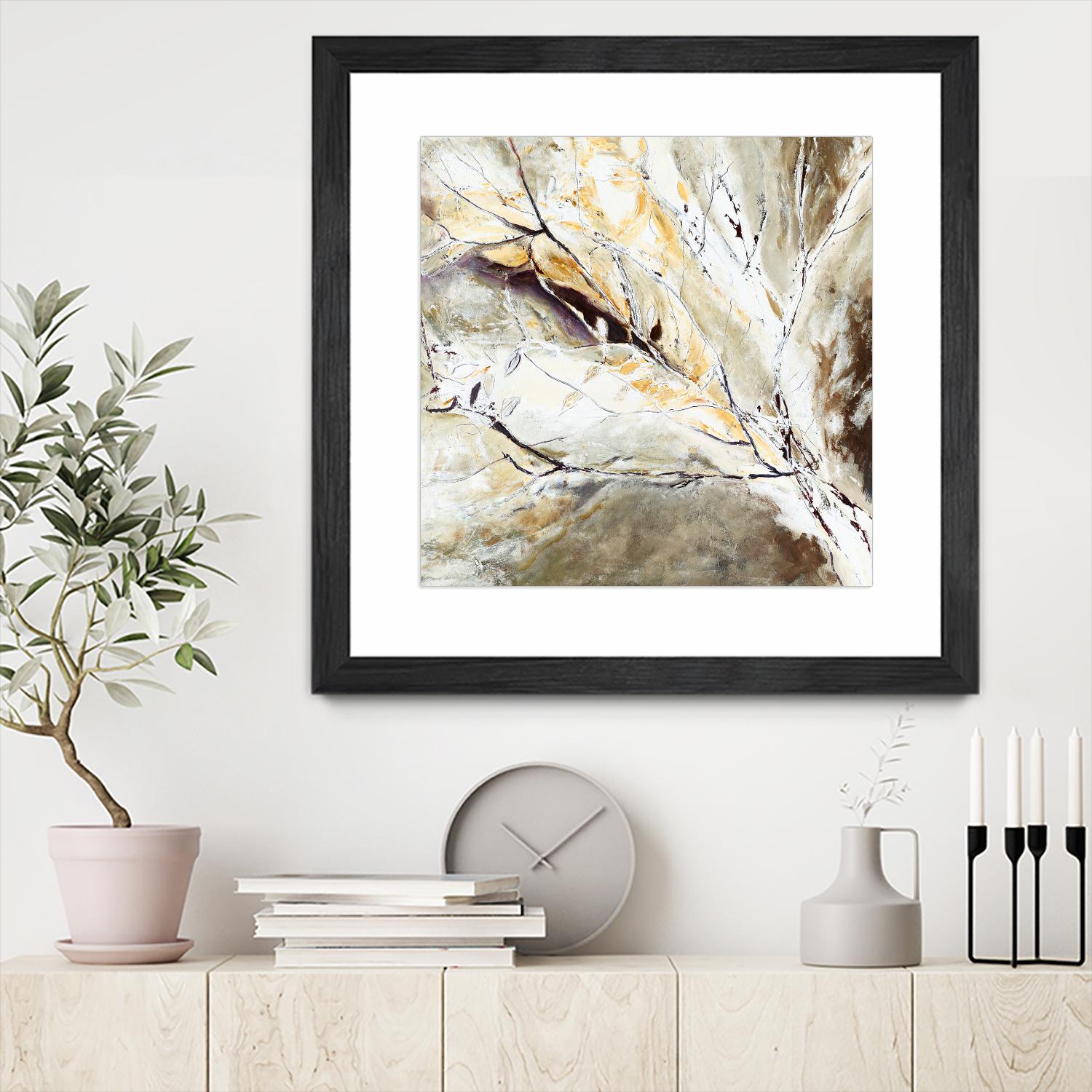 Brocart by Kathleen Cloutier on GIANT ART - white abstract