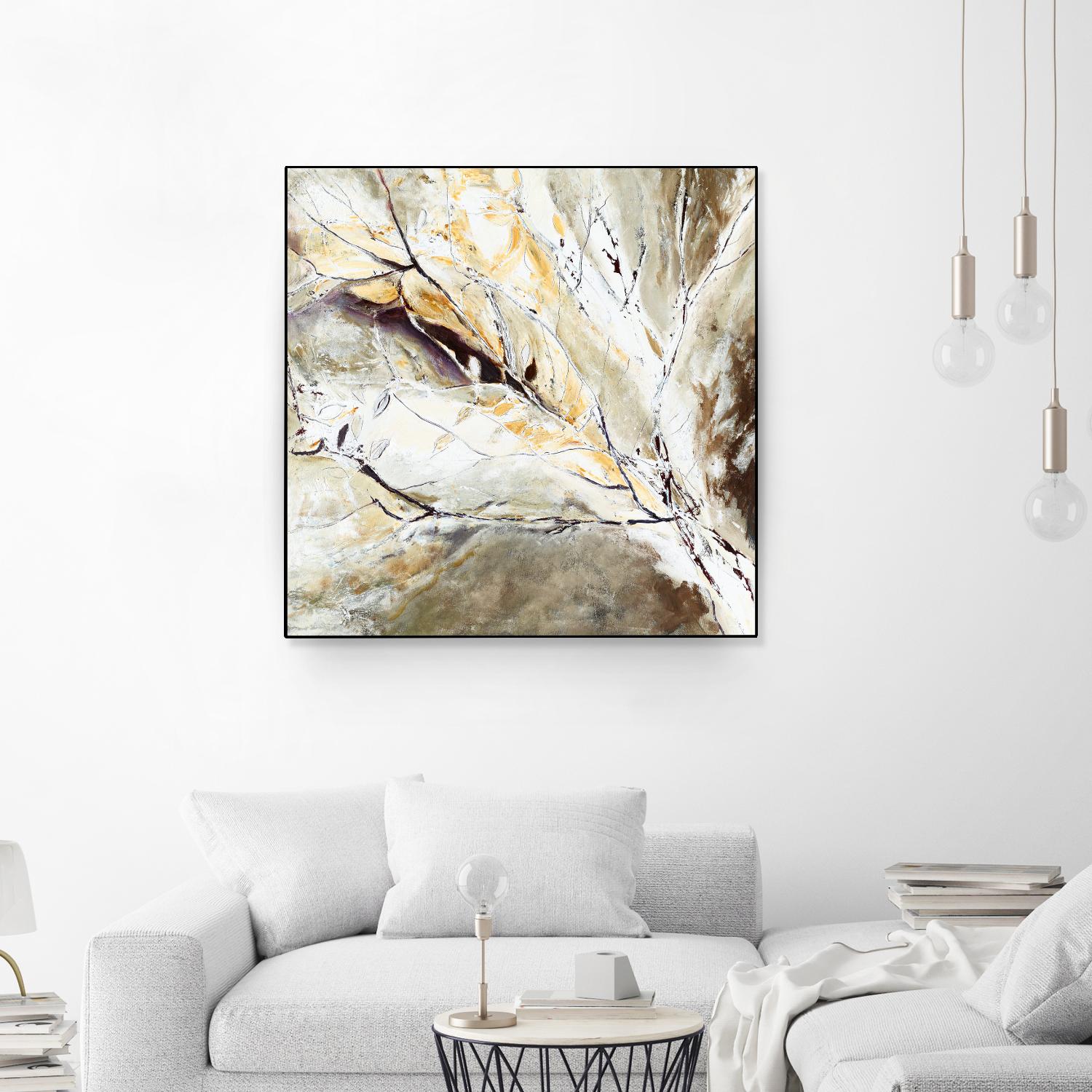 Brocart by Kathleen Cloutier on GIANT ART - white abstract