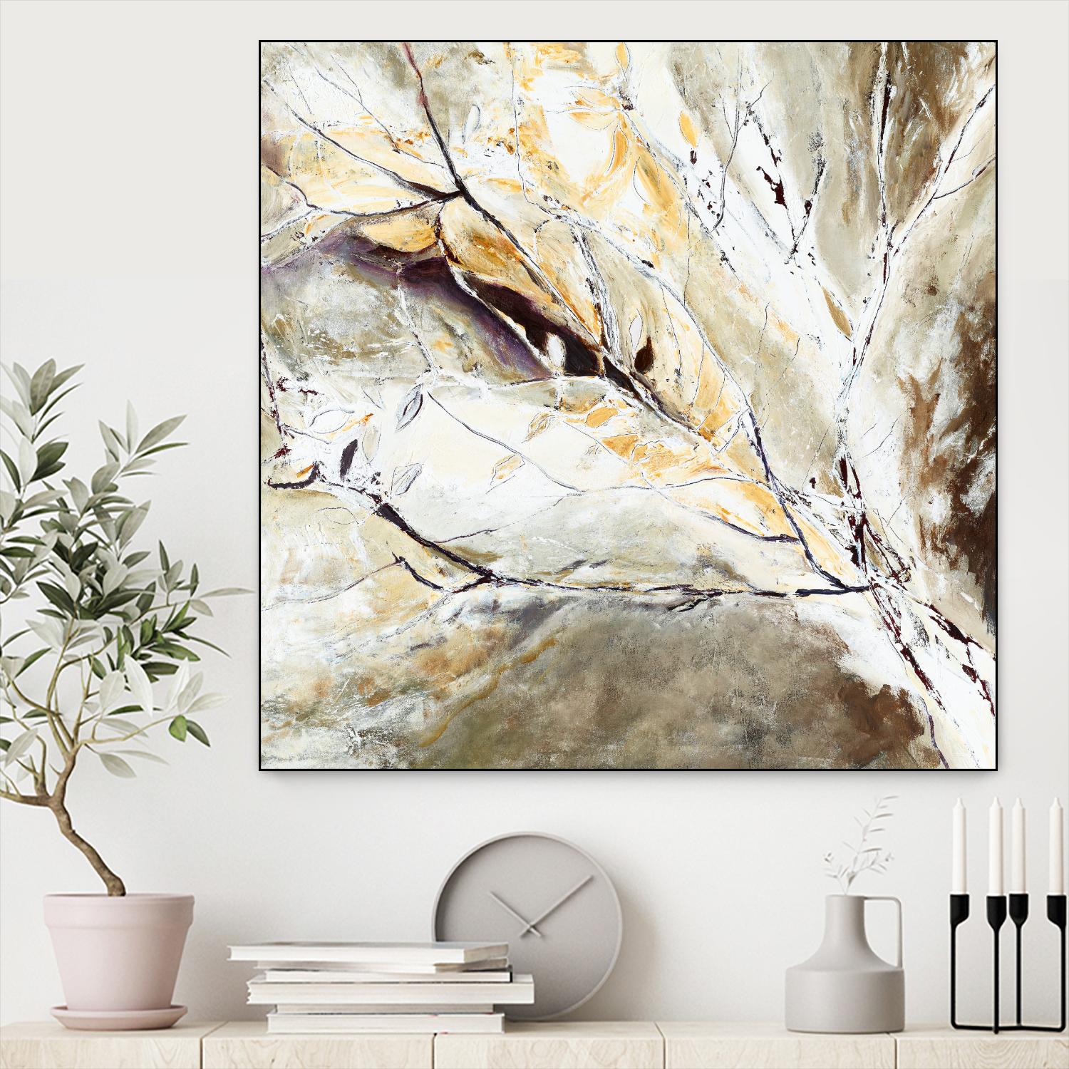 Brocart by Kathleen Cloutier on GIANT ART - white abstract