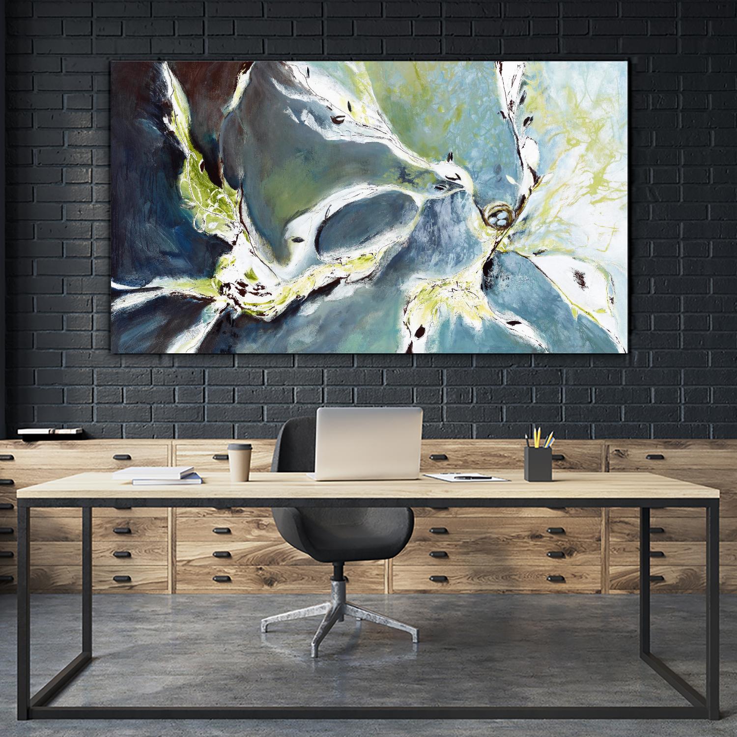 Envolée by Kathleen Cloutier on GIANT ART - grey abstract