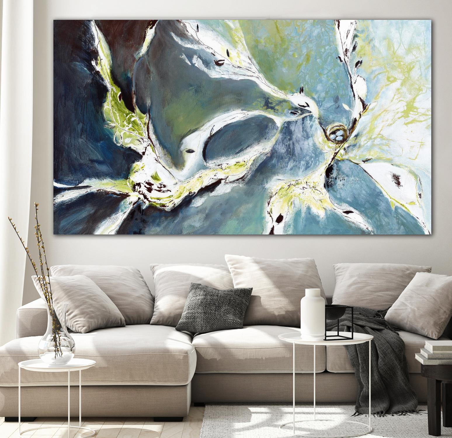 Envolée by Kathleen Cloutier on GIANT ART - grey abstract