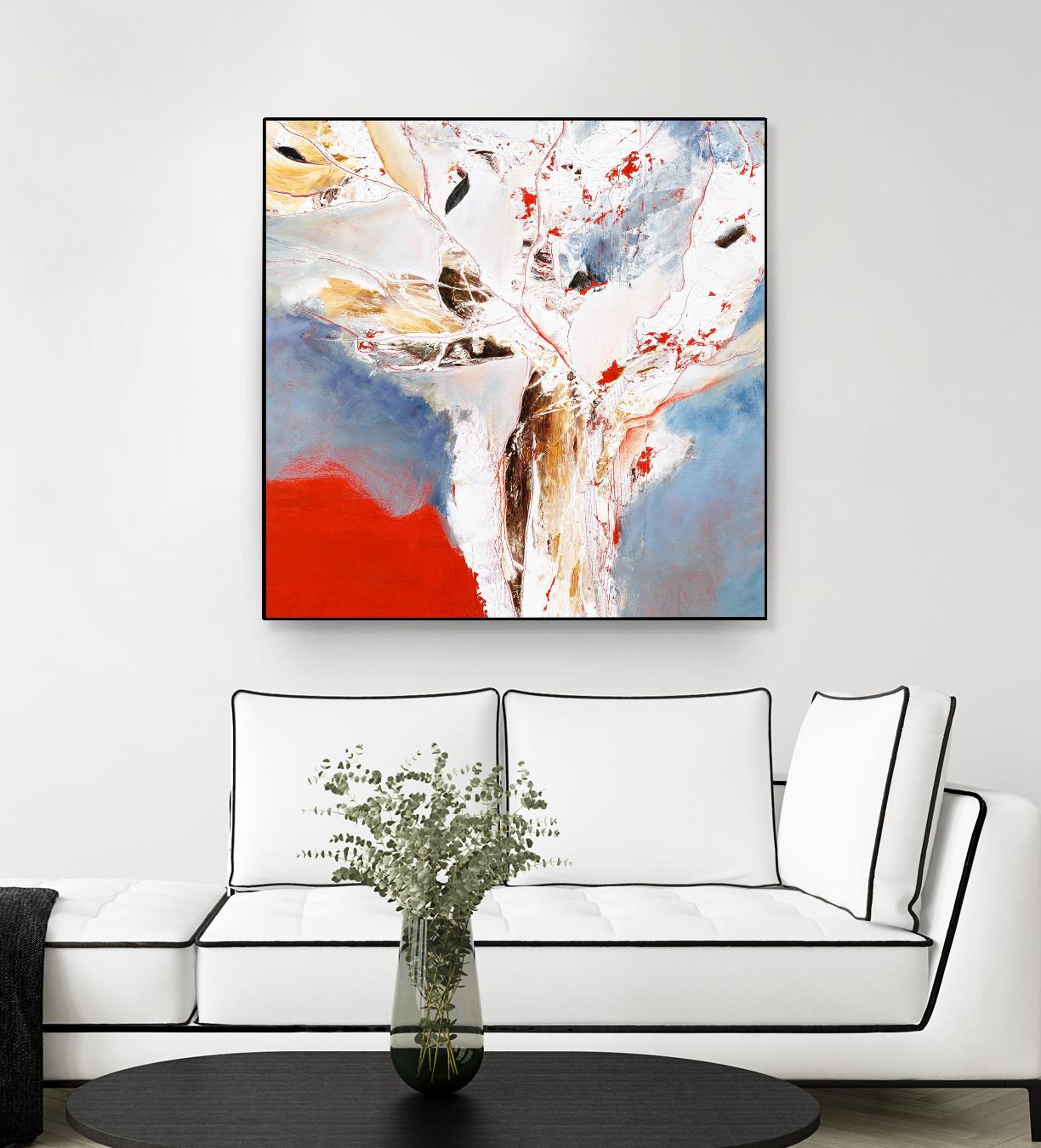 Salsa by Kathleen Cloutier on GIANT ART - red abstract