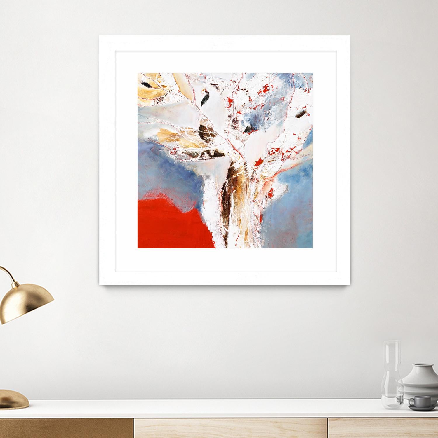 Salsa by Kathleen Cloutier on GIANT ART - red abstract