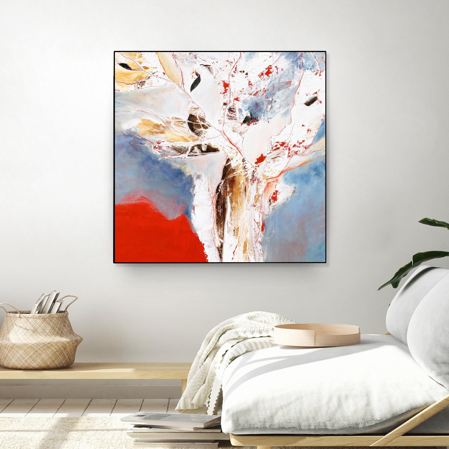 Salsa by Kathleen Cloutier on GIANT ART - red abstract