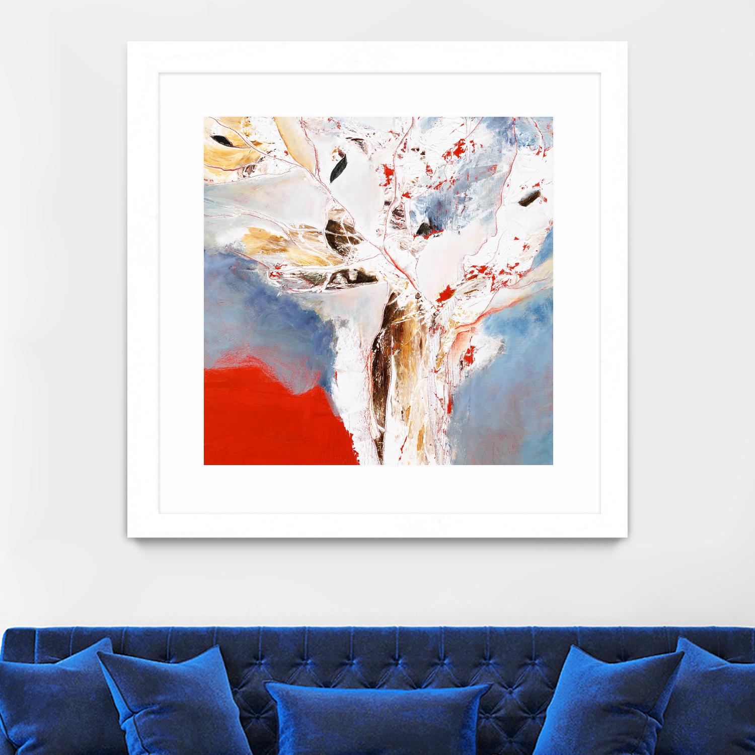 Salsa by Kathleen Cloutier on GIANT ART - red abstract