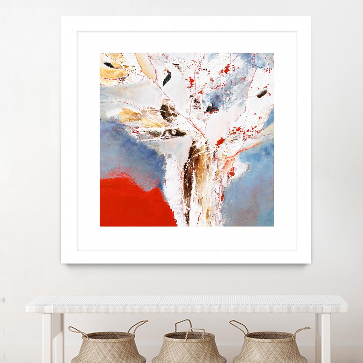 Salsa by Kathleen Cloutier on GIANT ART - red abstract