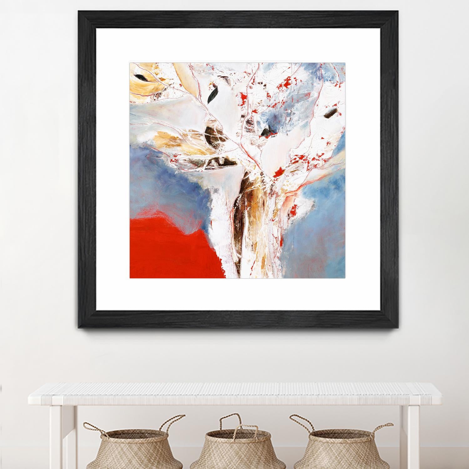 Salsa by Kathleen Cloutier on GIANT ART - red abstract