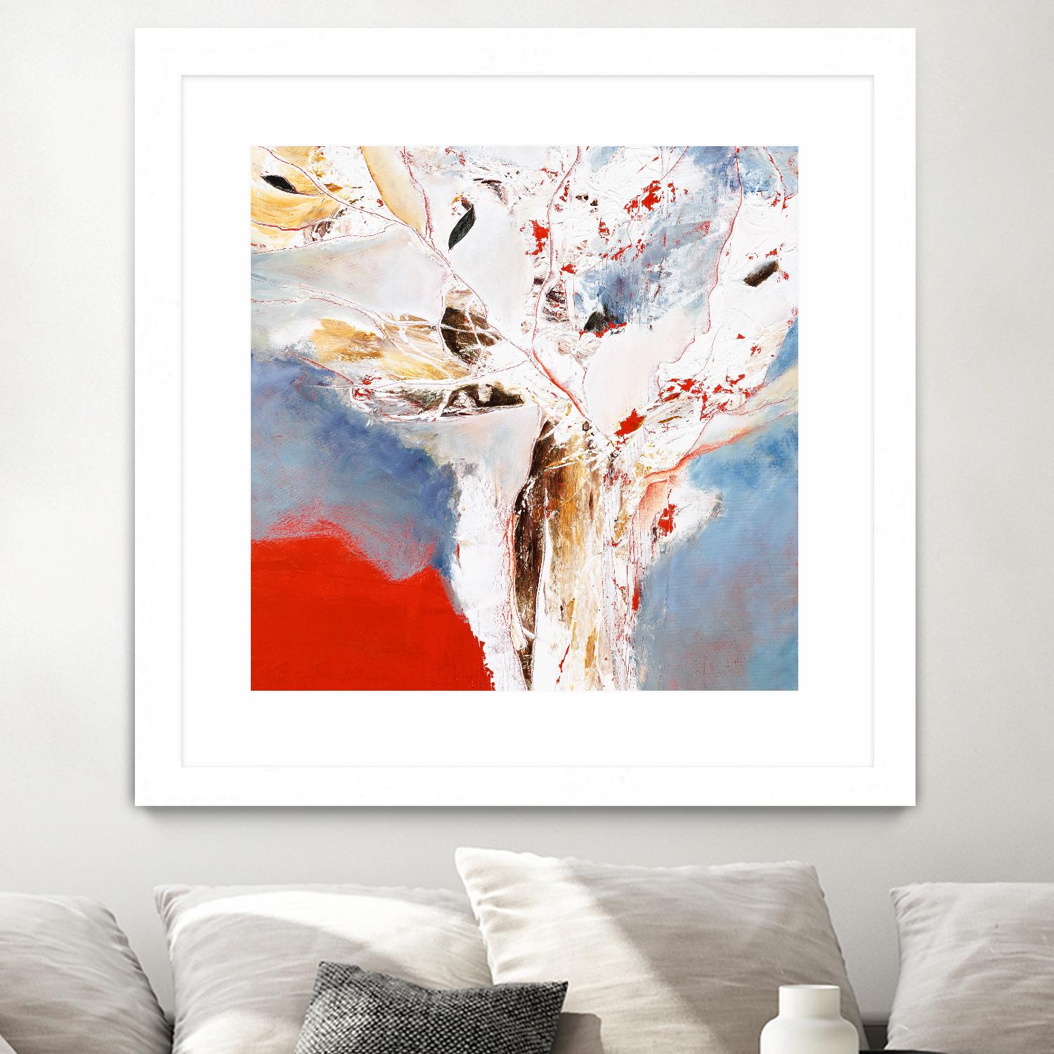 Salsa by Kathleen Cloutier on GIANT ART - red abstract