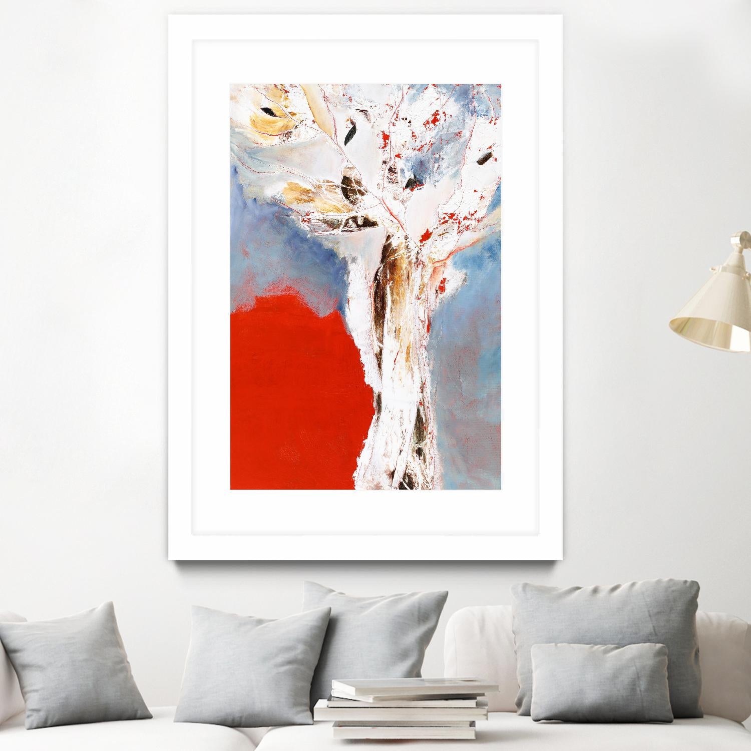 Salsa by Kathleen Cloutier on GIANT ART - red abstract tree