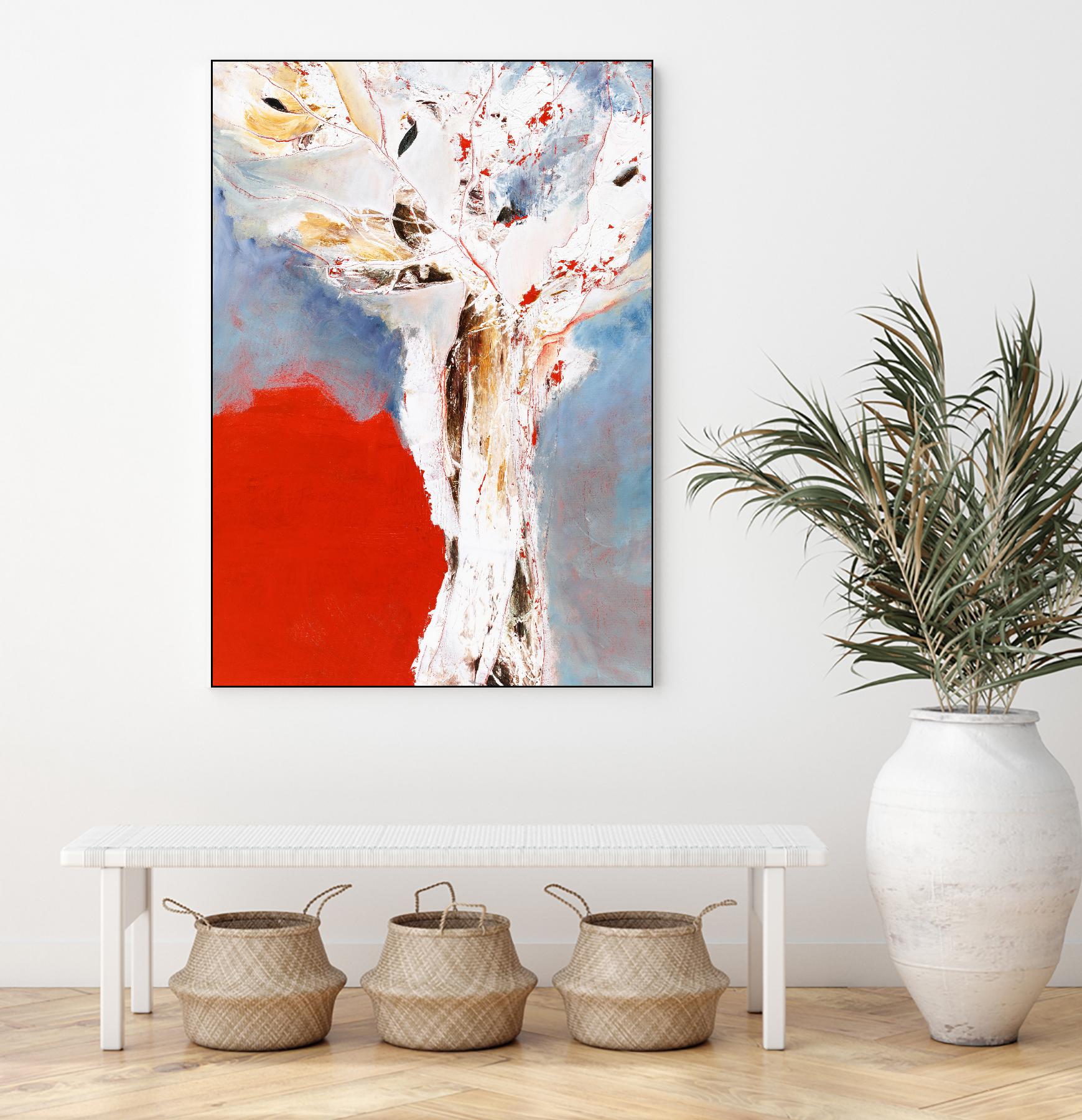 Salsa by Kathleen Cloutier on GIANT ART - red abstract