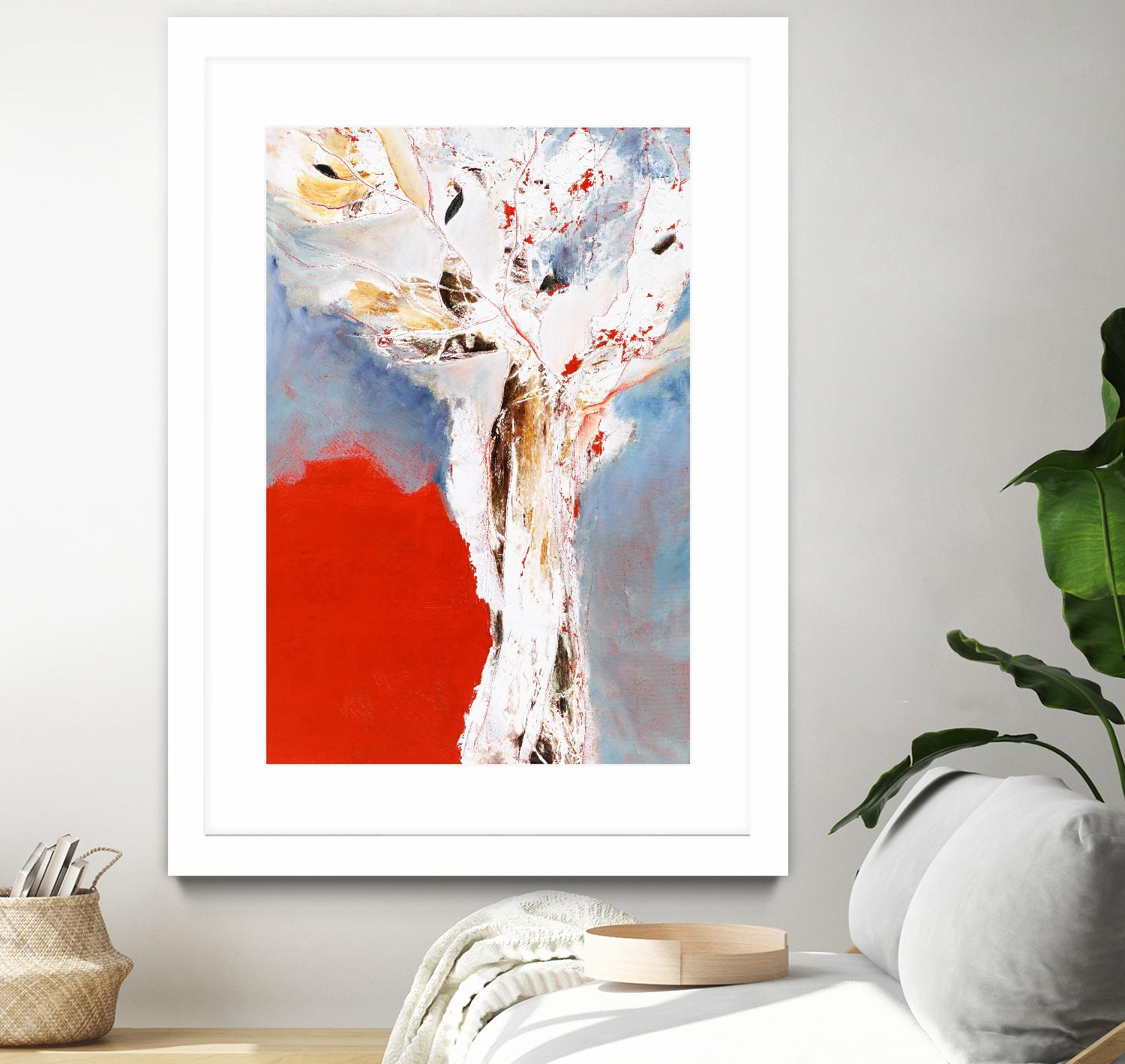 Salsa by Kathleen Cloutier on GIANT ART - red abstract tree