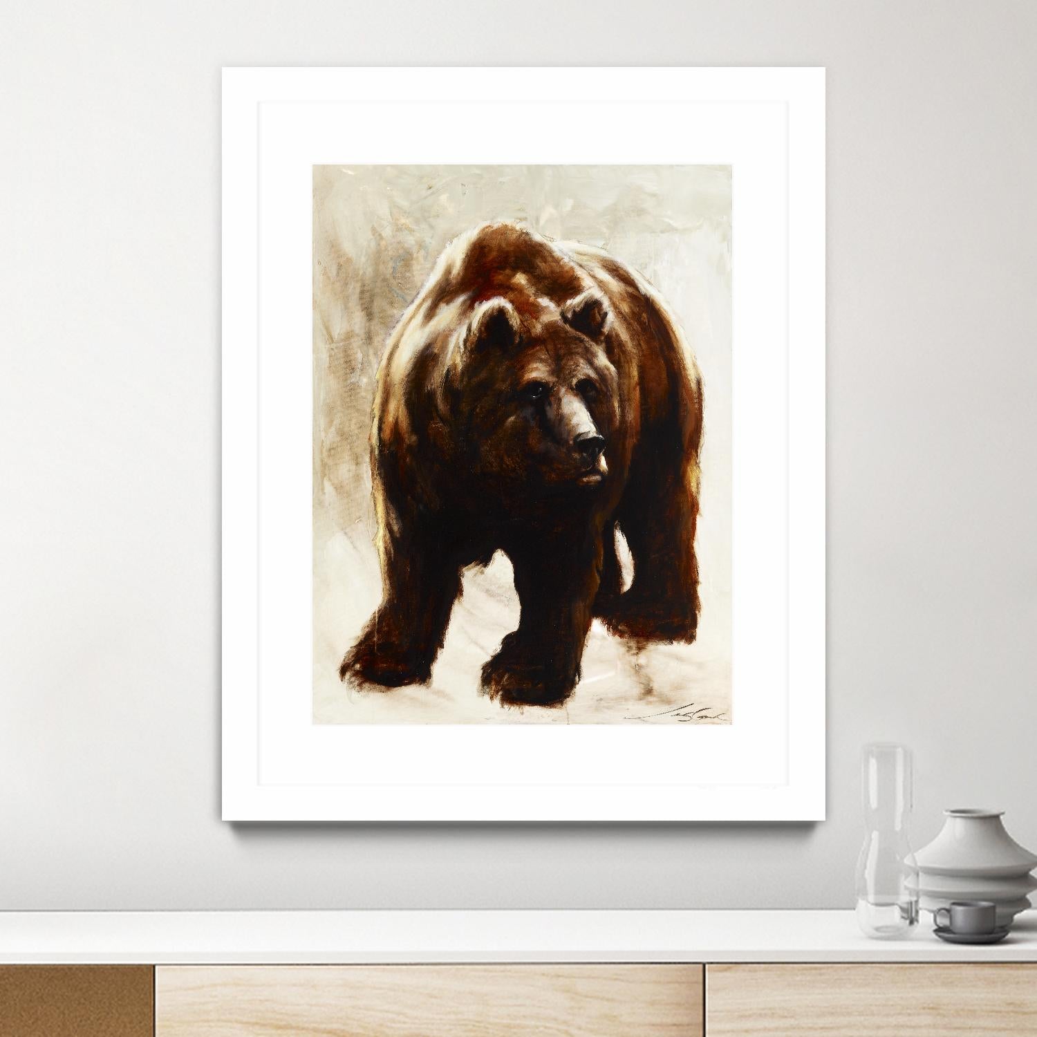 Après un long sommeil by Marie Andrée Leblond on GIANT ART - beige animals grizzly