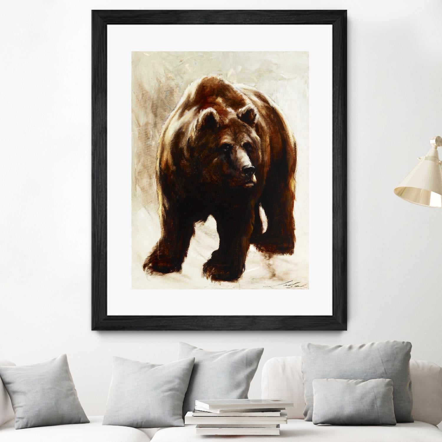 Après un long sommeil by Marie Andrée Leblond on GIANT ART - beige animals grizzly