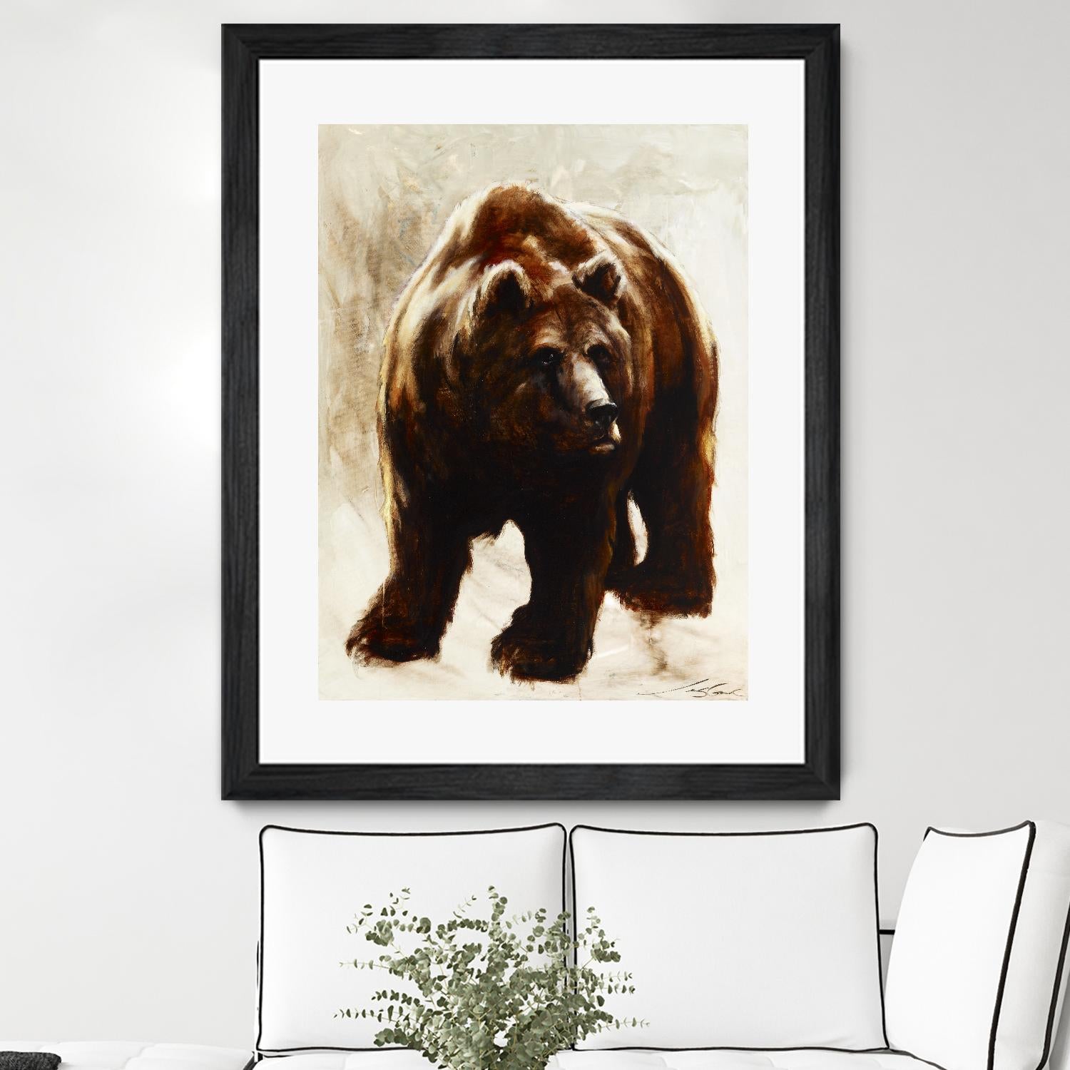 Après un long sommeil by Marie Andrée Leblond on GIANT ART - beige animals grizzly