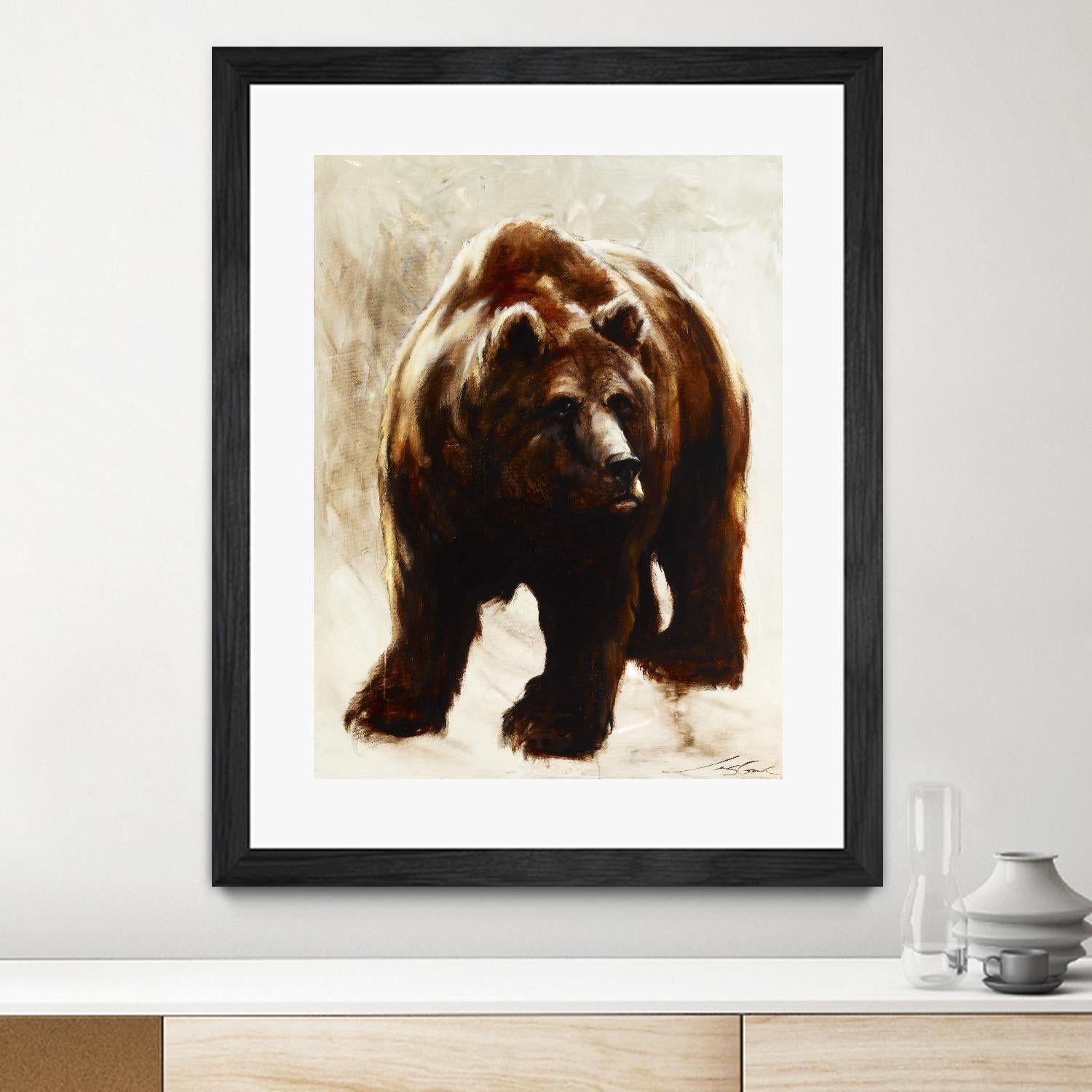 Après un long sommeil by Marie Andrée Leblond on GIANT ART - beige animals grizzly