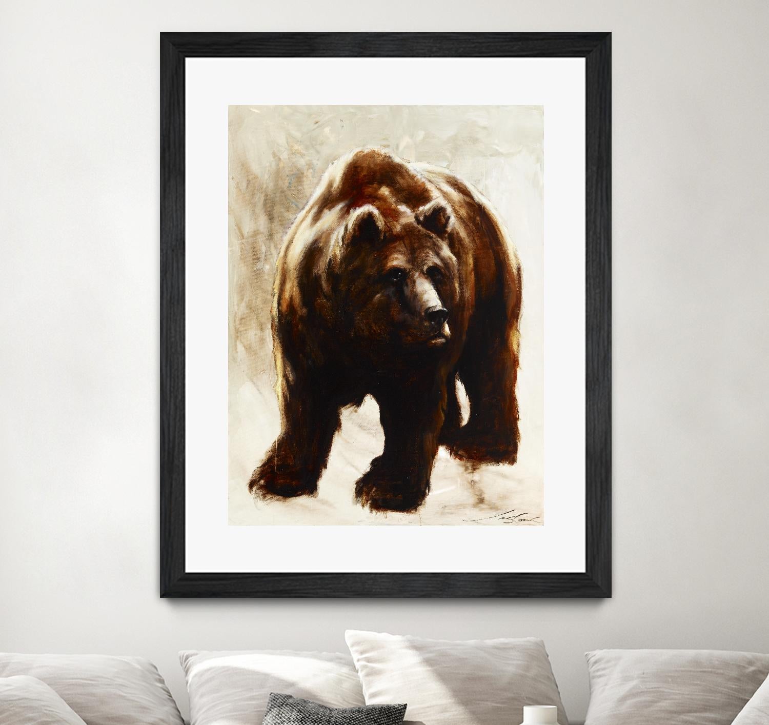 Après un long sommeil by Marie Andrée Leblond on GIANT ART - beige animals grizzly