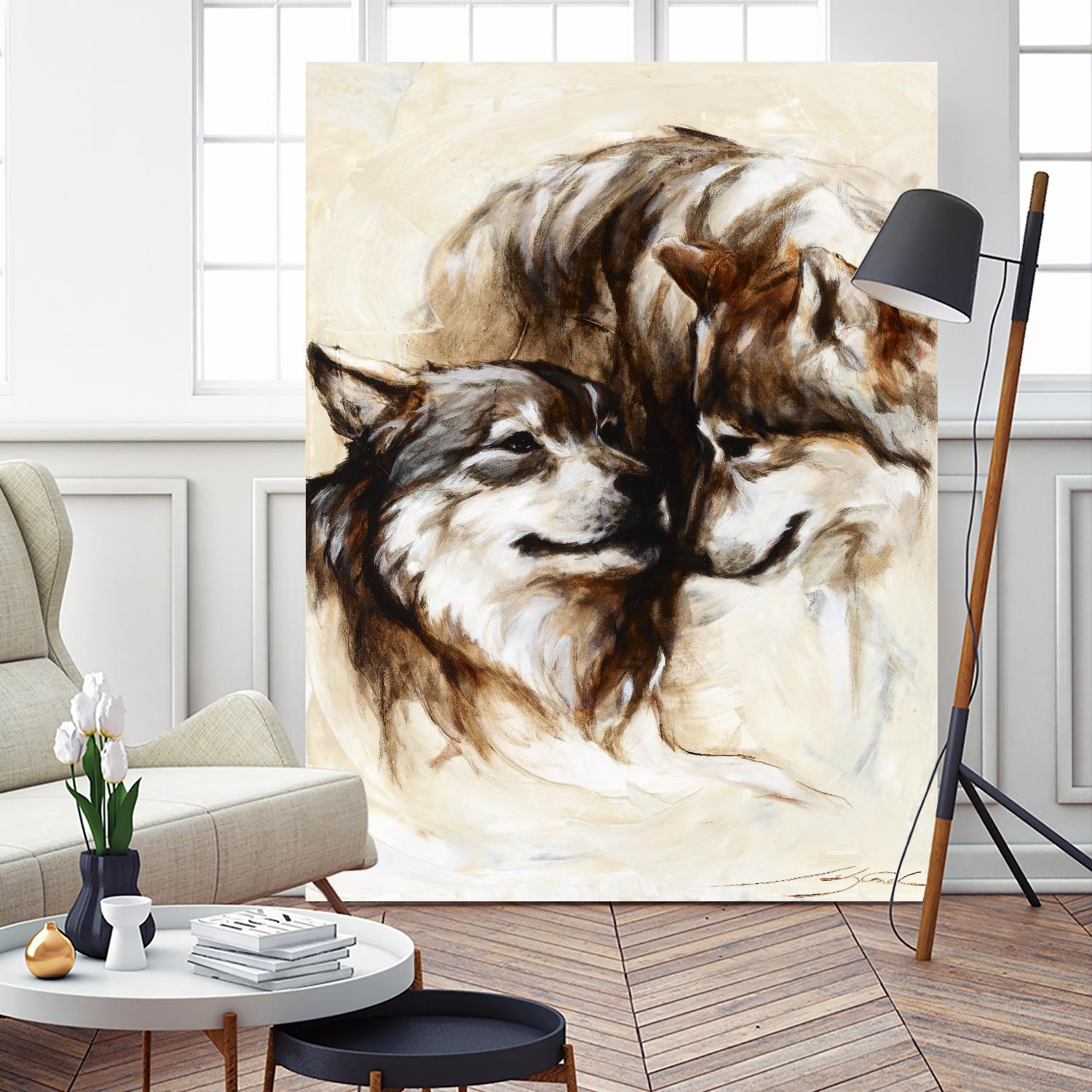 Le régne by Marie Andrée Leblond on GIANT ART - white animals