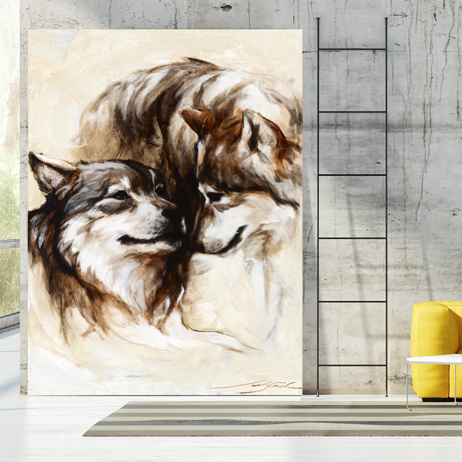 Le régne by Marie Andrée Leblond on GIANT ART - white animals