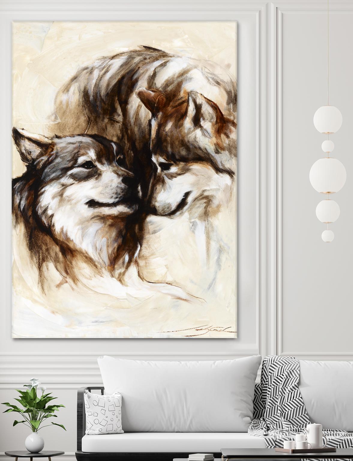 Le régne by Marie Andrée Leblond on GIANT ART - white animals