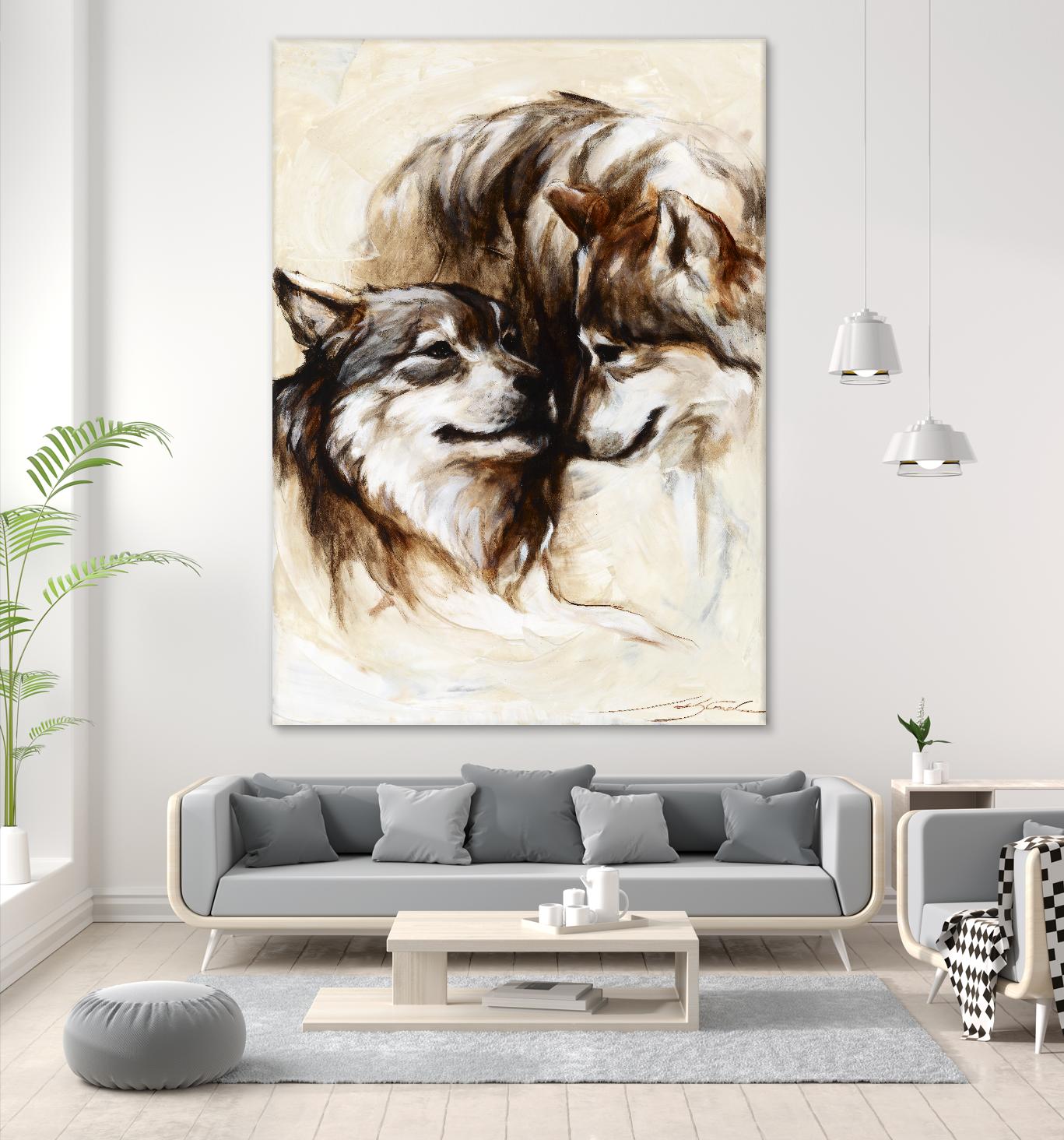 Le régne by Marie Andrée Leblond on GIANT ART - white animals