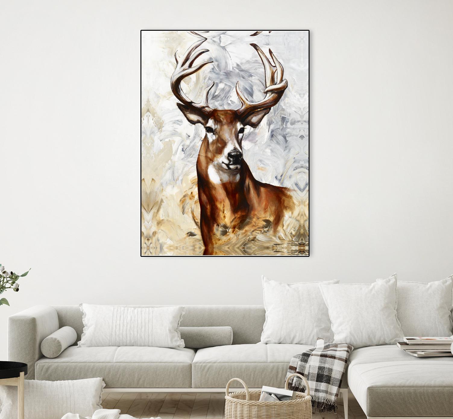 Majesté by Marie Andrée Leblond on GIANT ART - grey animals