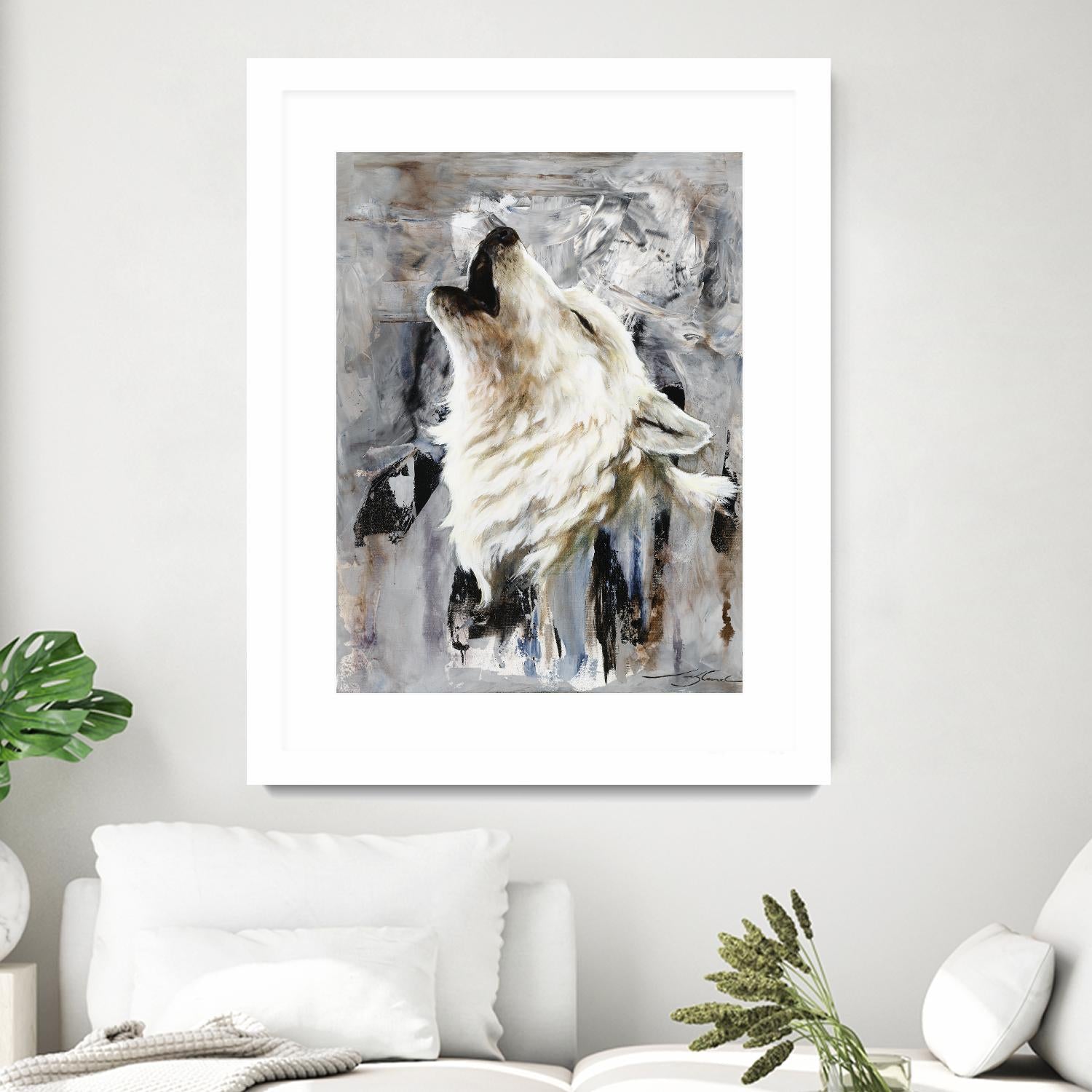 Glacier by Marie Andrée Leblond on GIANT ART - white animals artistes du québec