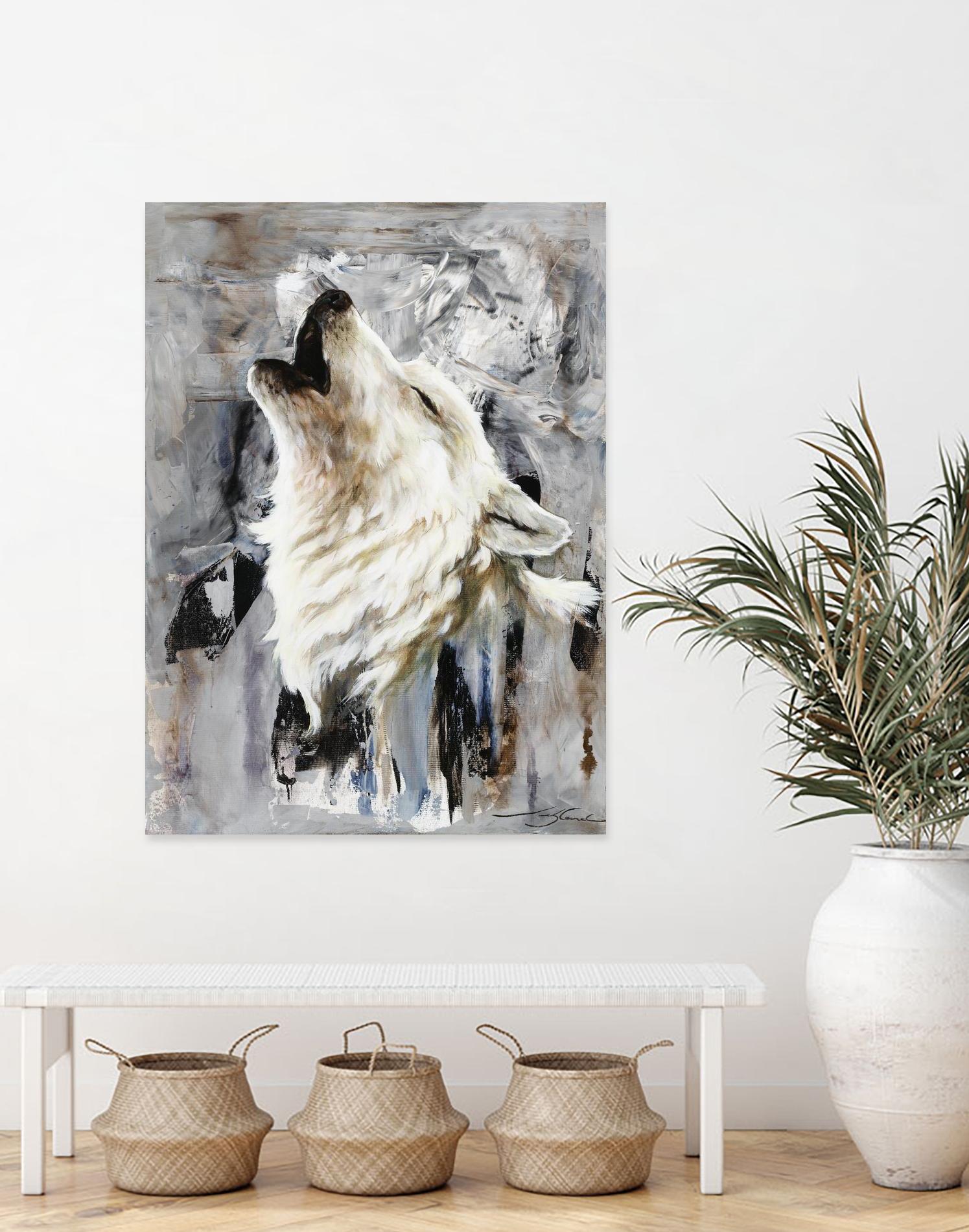 Glacier by Marie Andrée Leblond on GIANT ART - white animals artistes du québec