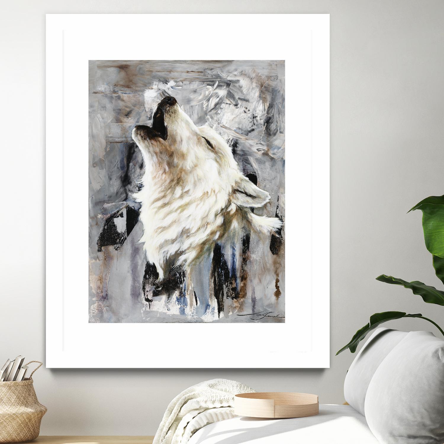 Glacier by Marie Andrée Leblond on GIANT ART - white animals artistes du québec