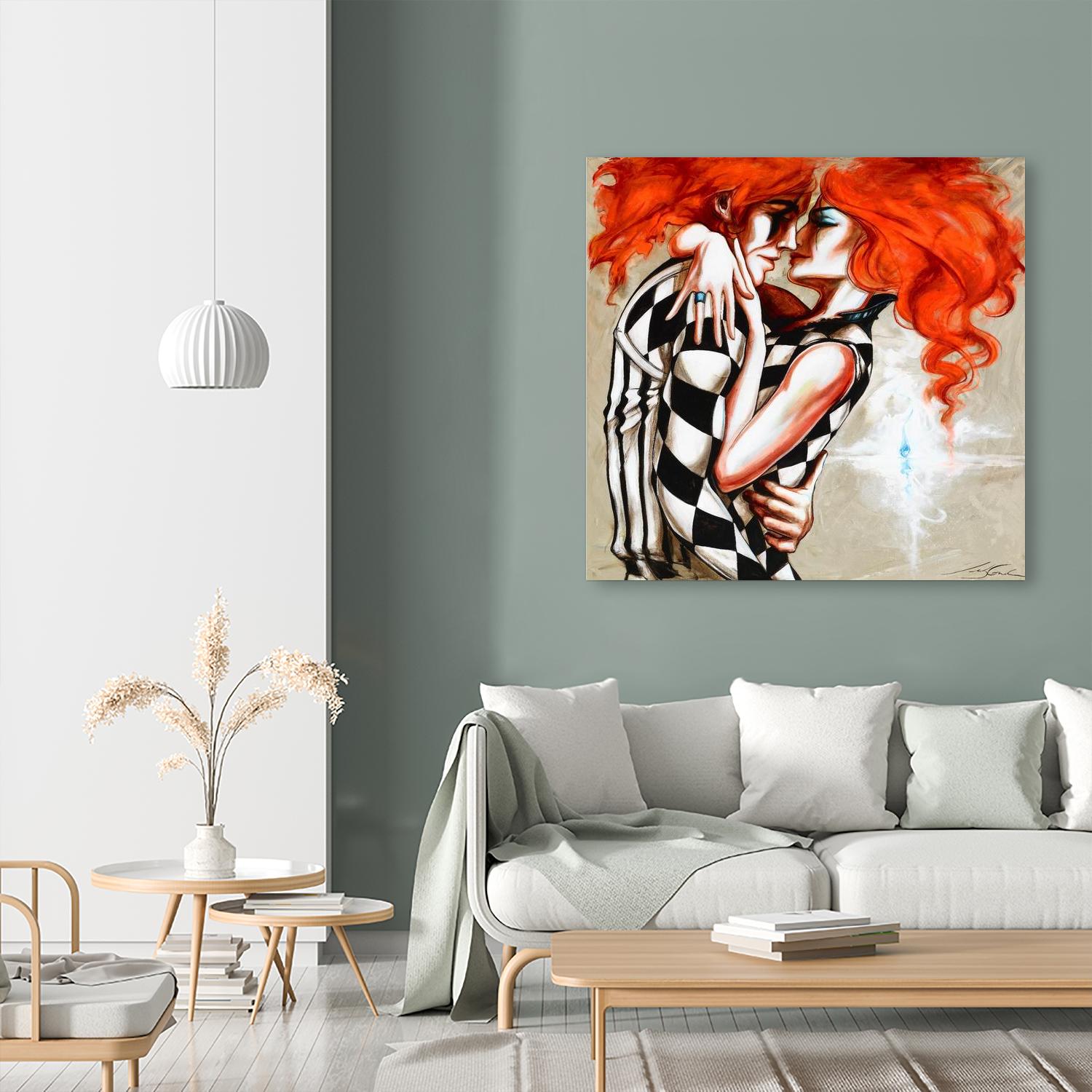 Flame by Marie Andrée Leblond on GIANT ART - orange men and women artistes du québec