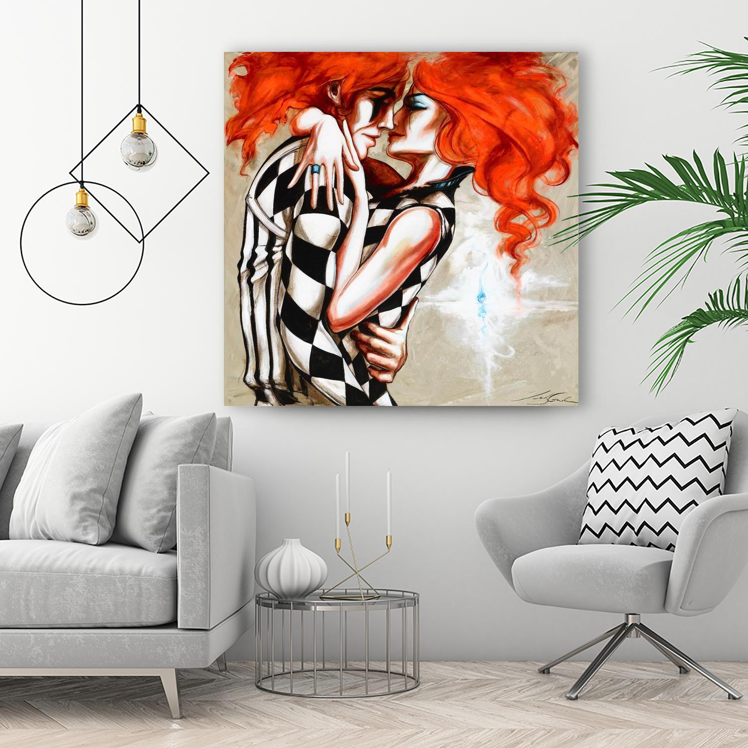 Flame by Marie Andrée Leblond on GIANT ART - orange men and women artistes du québec