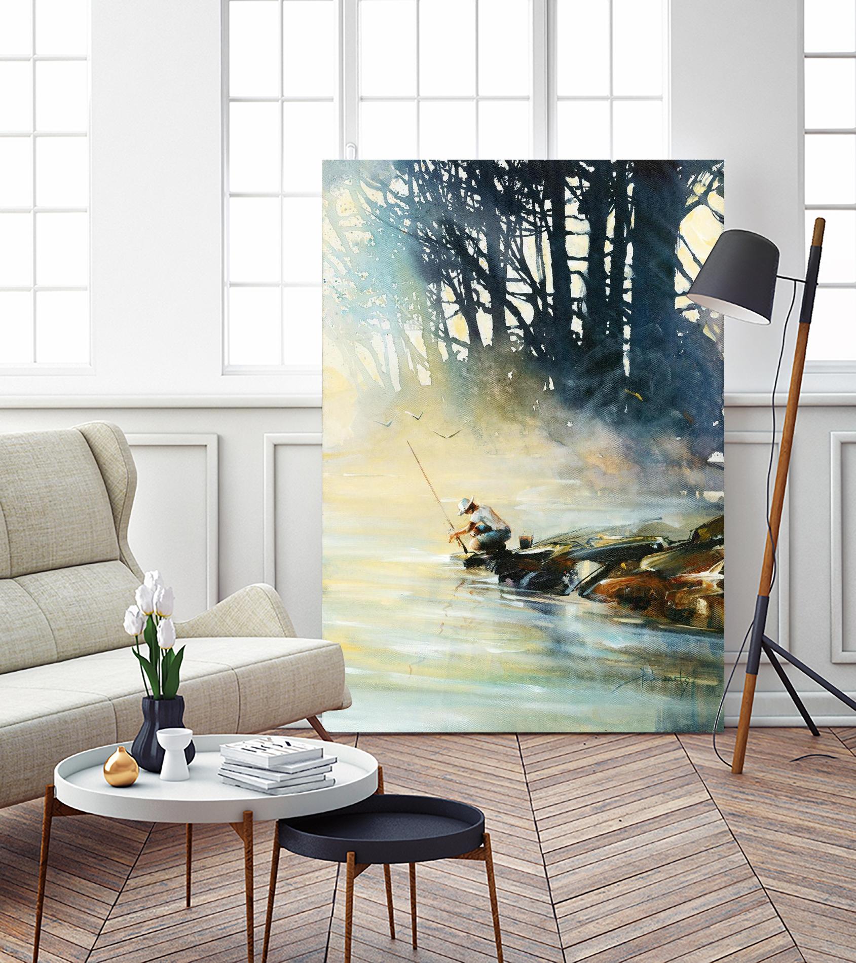 Ensemble by Roland Palmaerts on GIANT ART - blue landscape