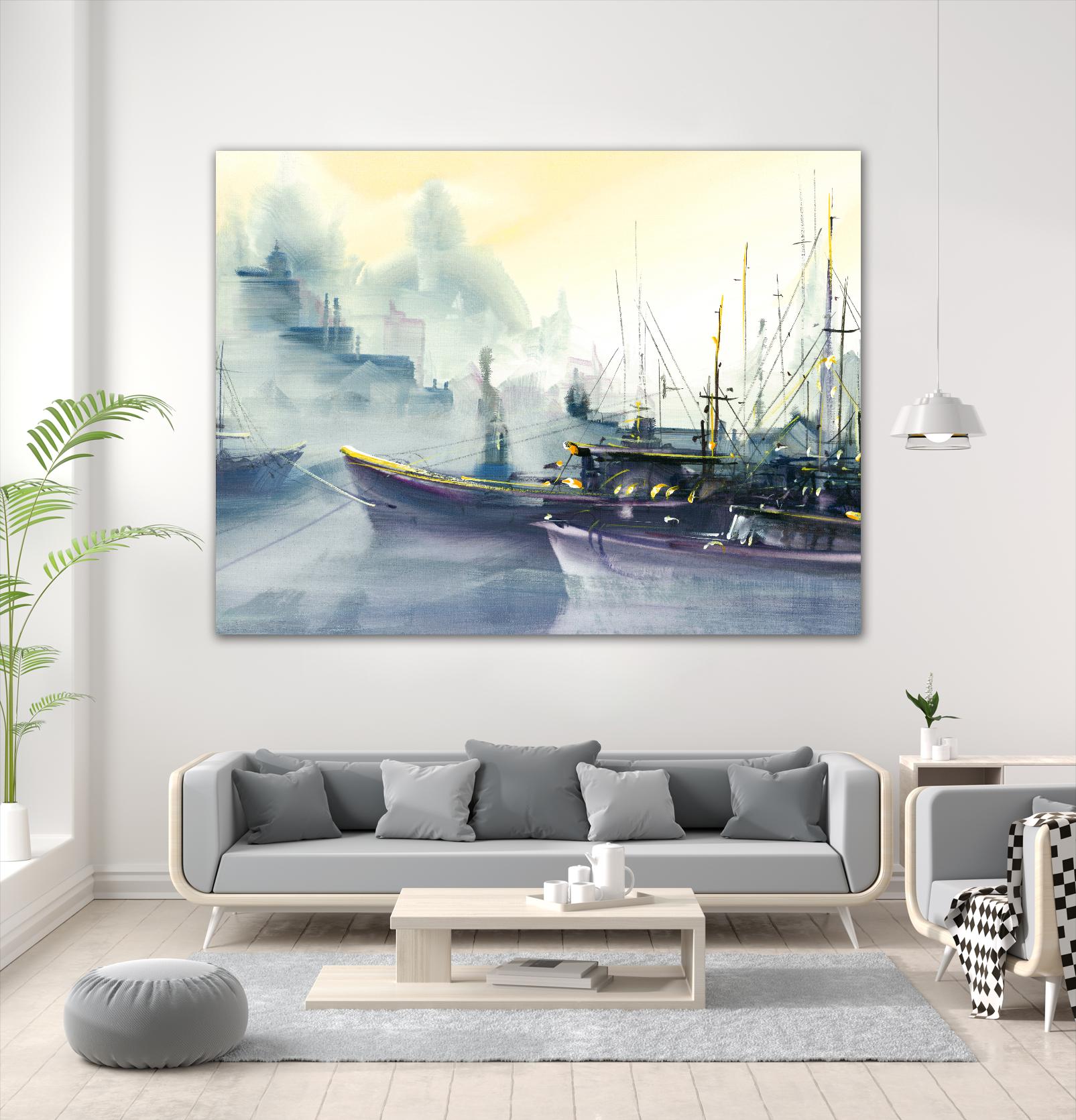 Presage by Roland Palmaerts on GIANT ART - grey sea scene