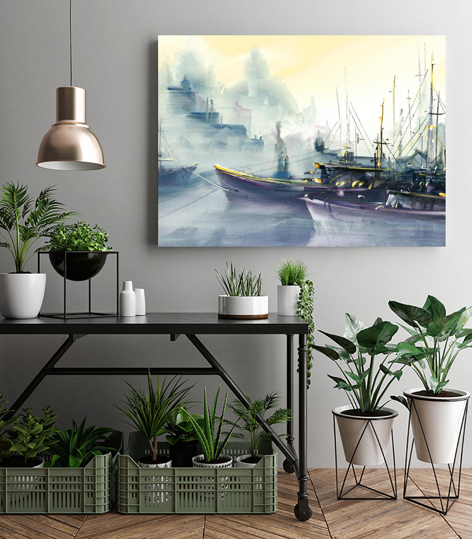 Presage by Roland Palmaerts on GIANT ART - grey sea scene