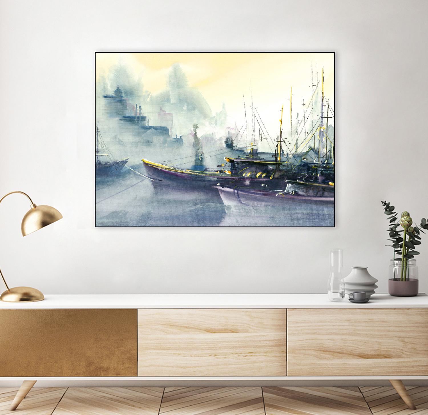 Presage by Roland Palmaerts on GIANT ART - grey sea scene