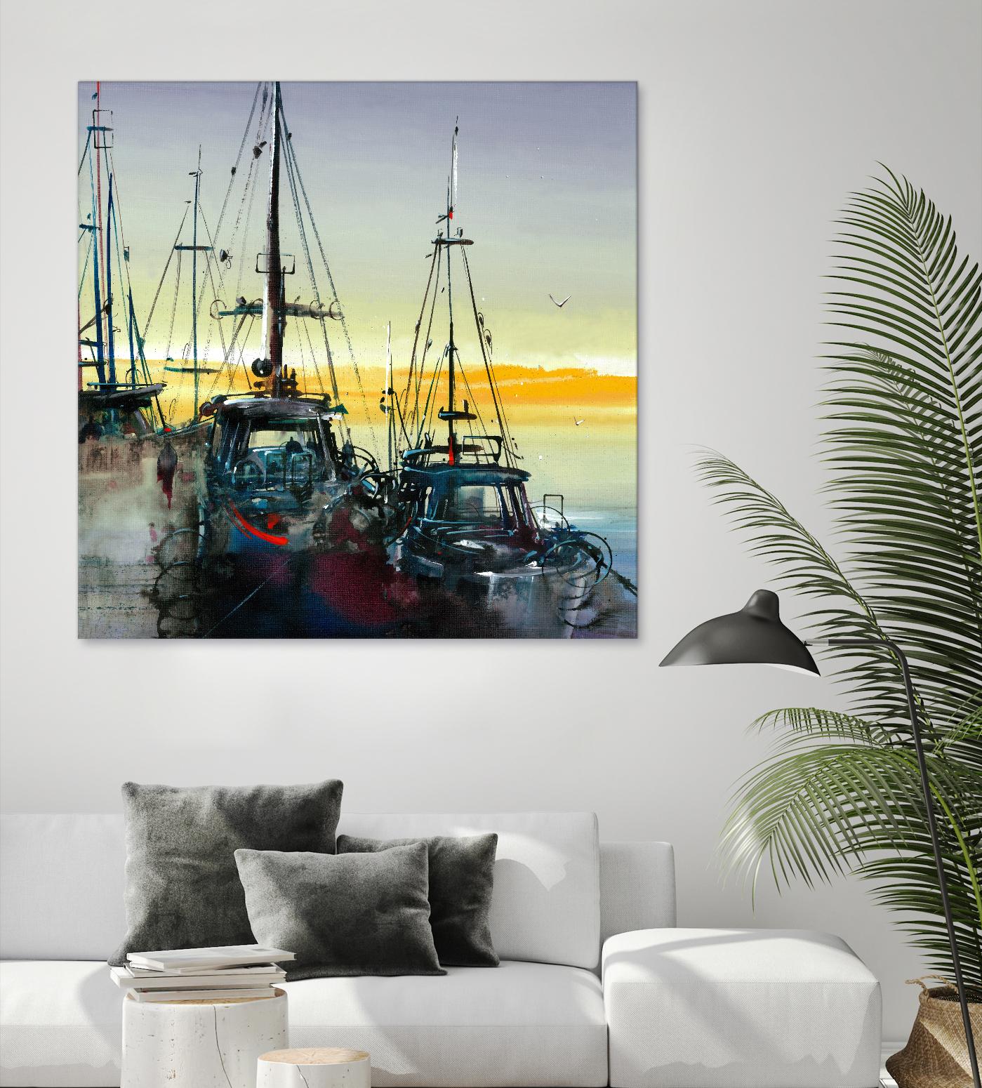 Ensemble by Roland Palmaerts on GIANT ART - blue sea scene