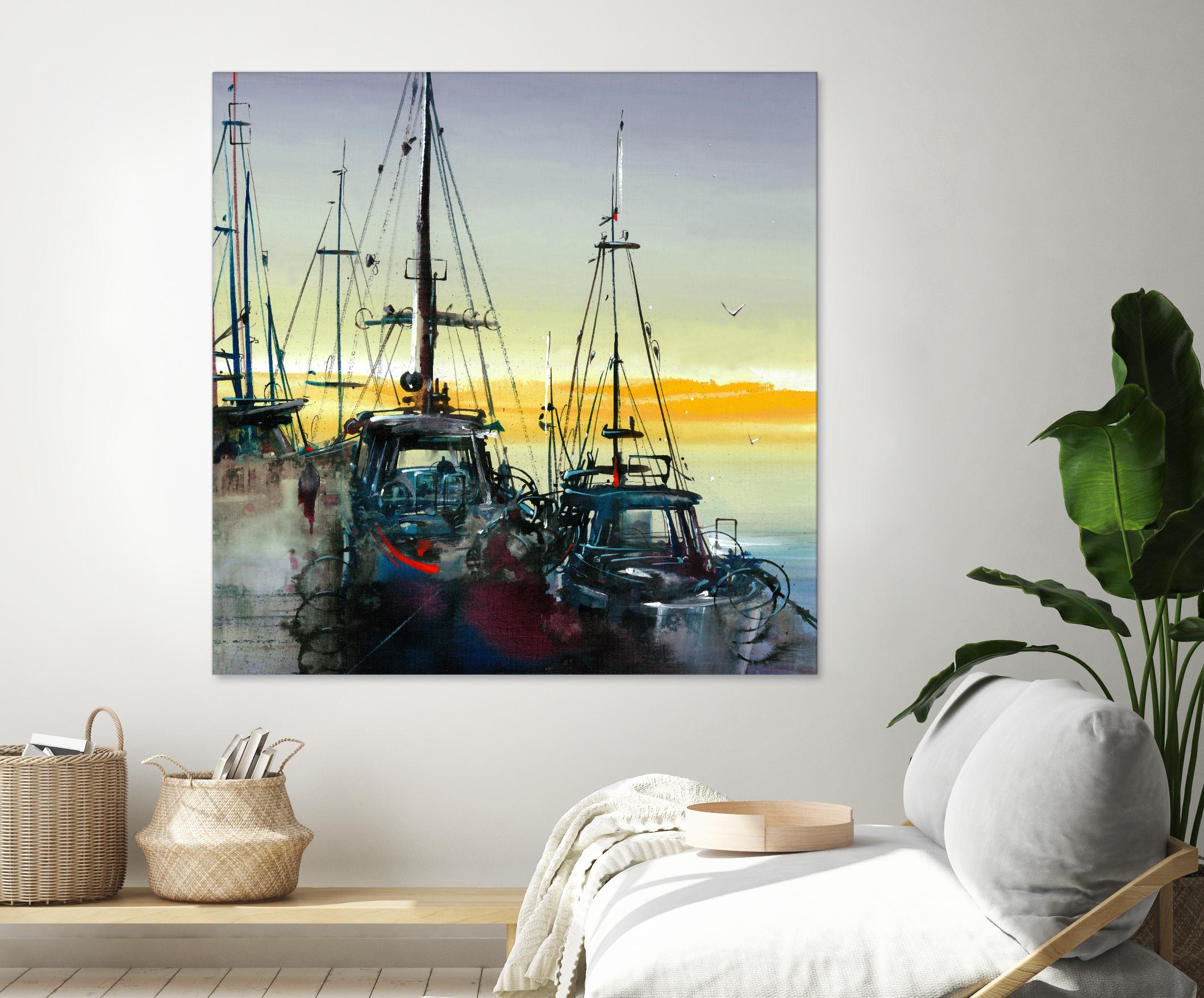 Ensemble by Roland Palmaerts on GIANT ART - blue sea scene