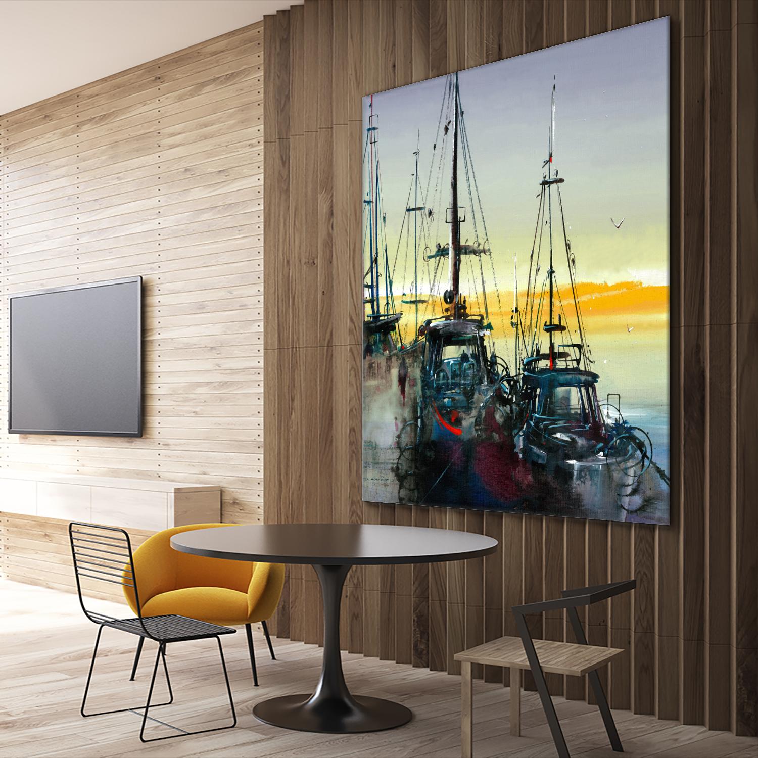 Ensemble by Roland Palmaerts on GIANT ART - blue sea scene