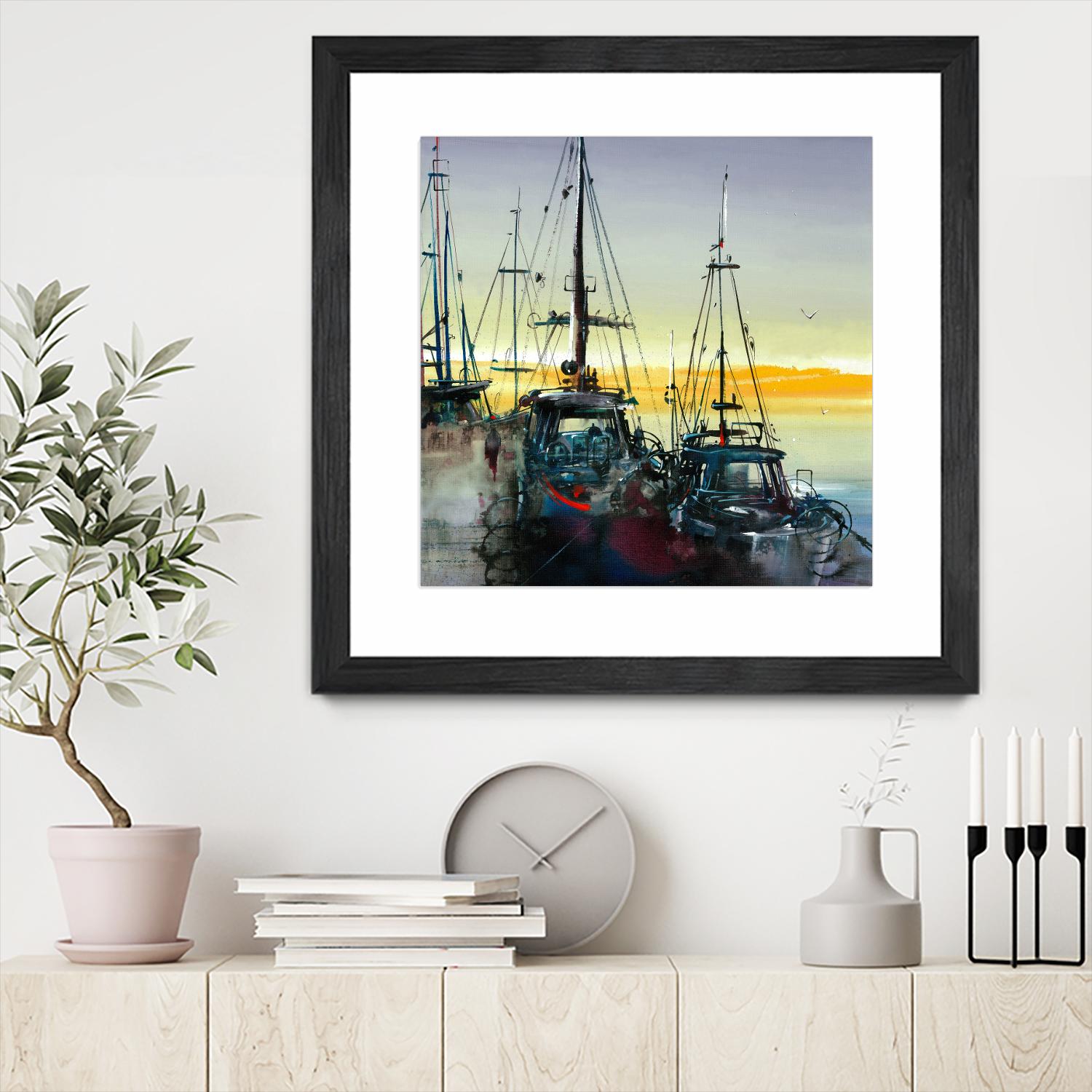 Ensemble by Roland Palmaerts on GIANT ART - blue sea scene