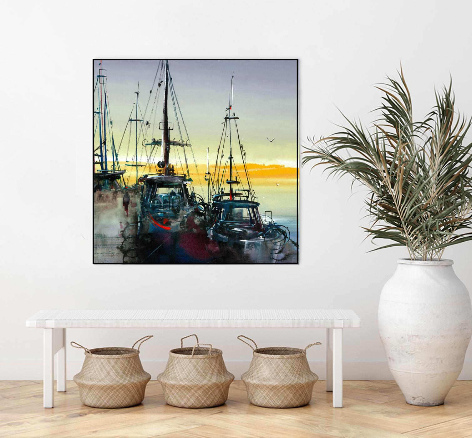 Ensemble by Roland Palmaerts on GIANT ART - blue sea scene