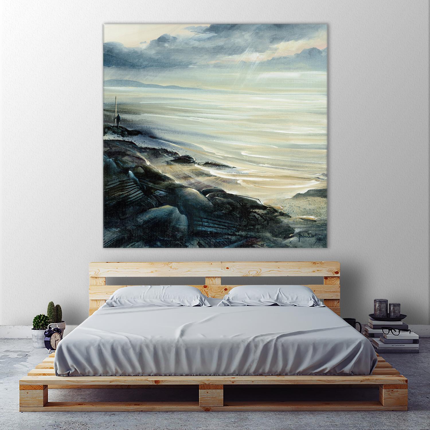 Reflexion by Roland Palmaerts on GIANT ART - grey sea scene