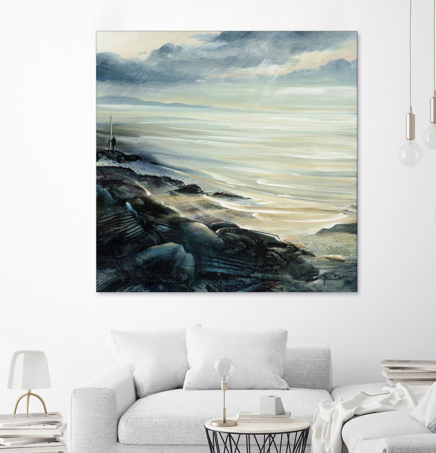 Reflexion by Roland Palmaerts on GIANT ART - grey sea scene