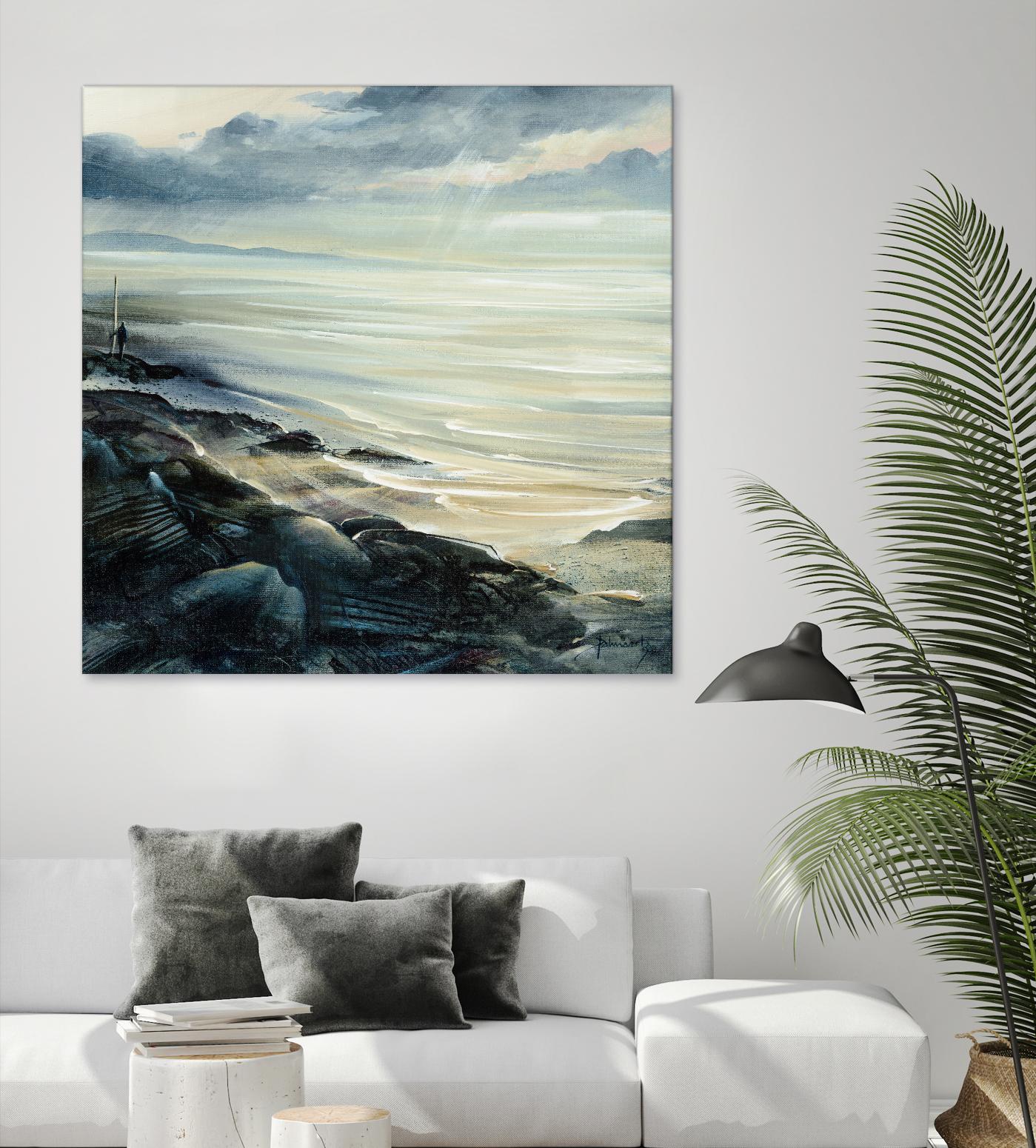 Reflexion by Roland Palmaerts on GIANT ART - grey sea scene