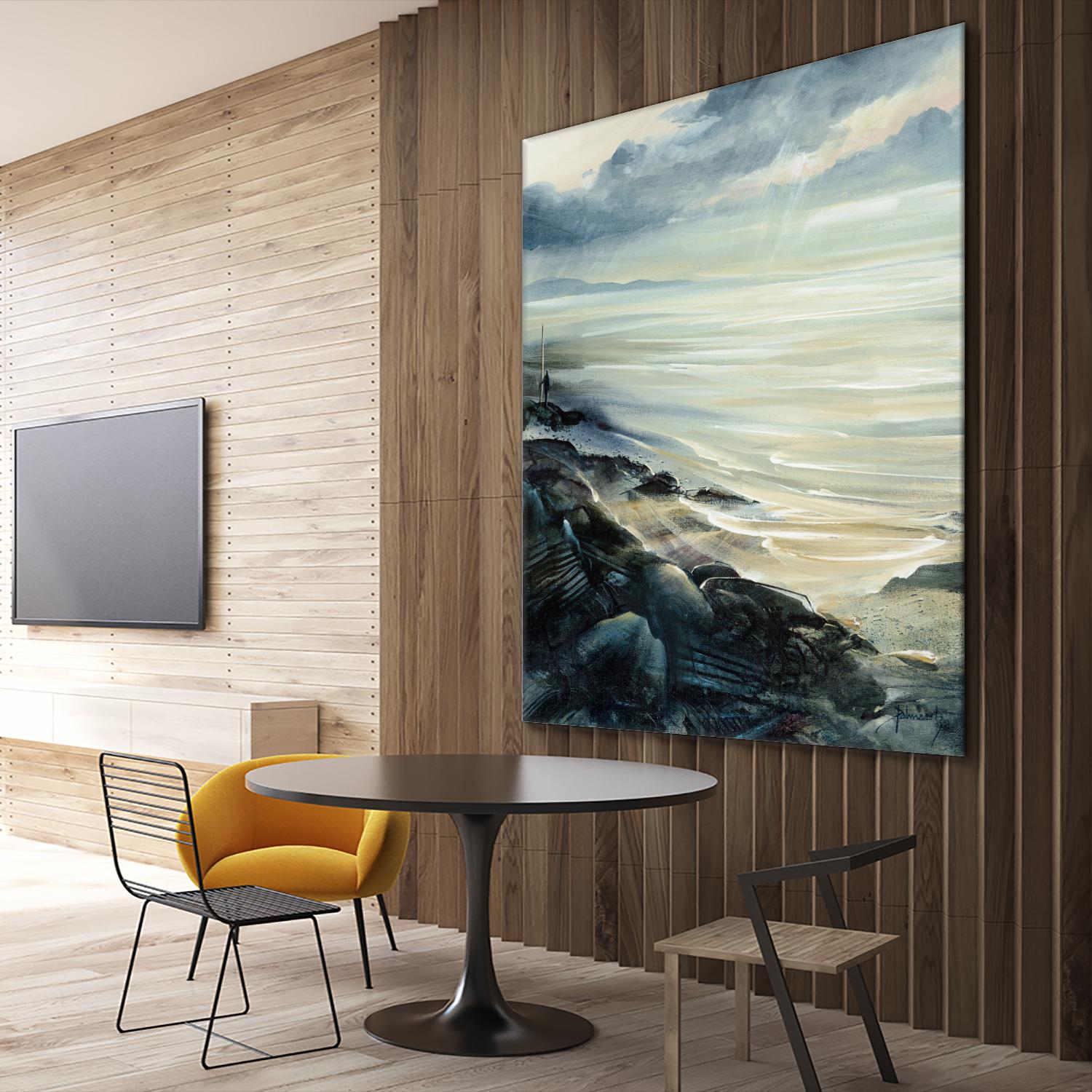 Reflexion by Roland Palmaerts on GIANT ART - grey sea scene